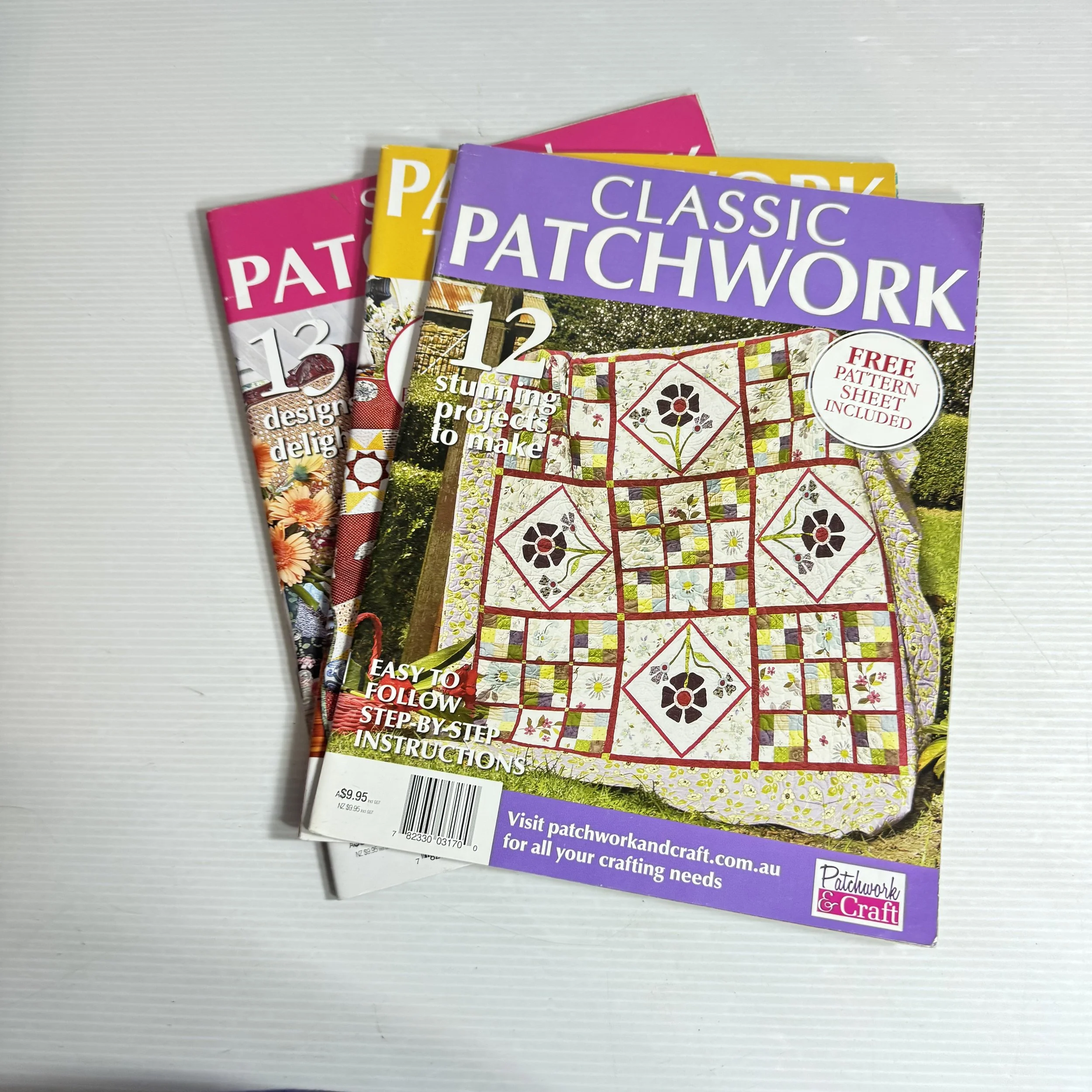 Assorted Patchwork Magazine Bundle x3
