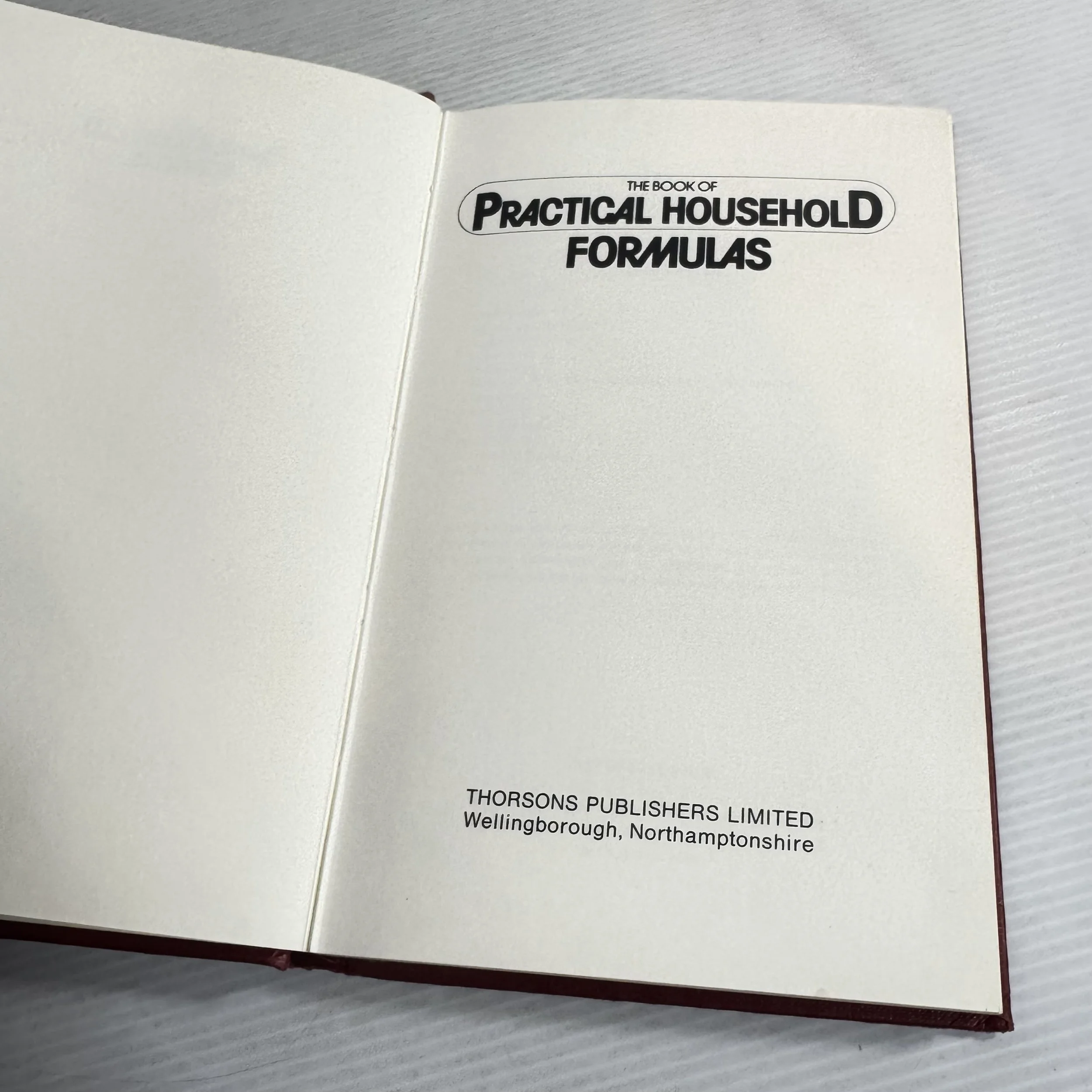 Book of Practical Household Formulas (1975)