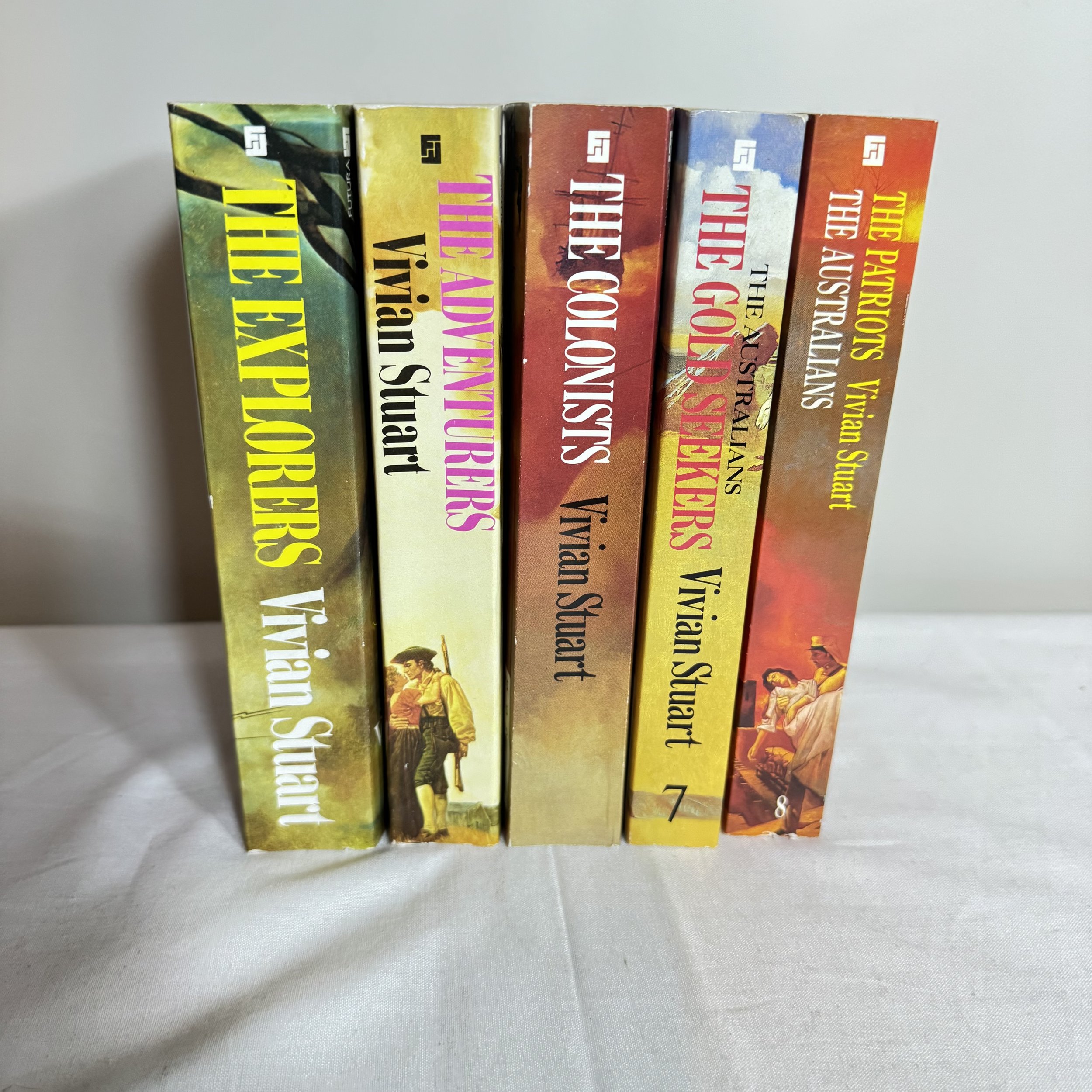 Vivian Stuart Book Bundle x 5 "The Australians" Series - Vintage 1980's