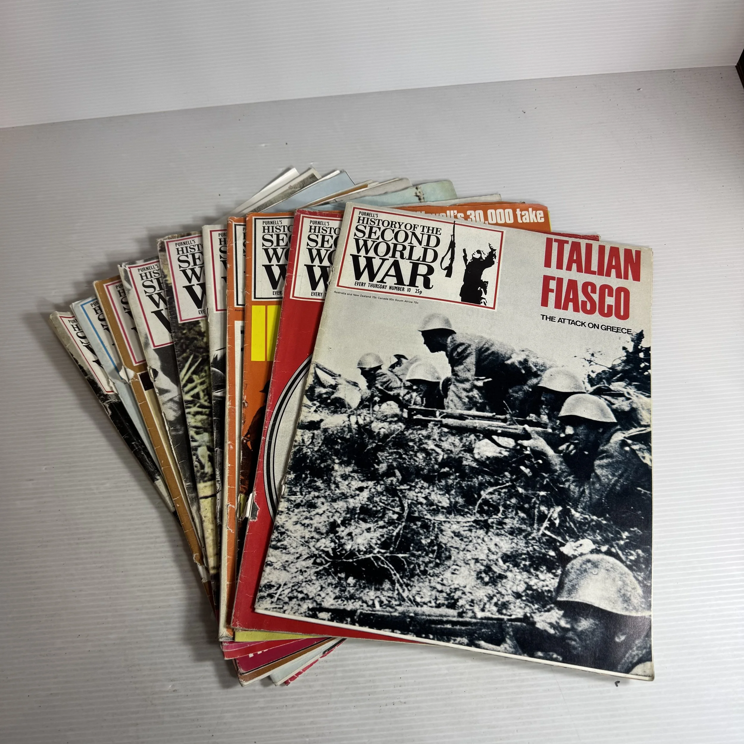 Purnell's History Of The Second World War Magazine Bundle x10 (Issues 10-19)