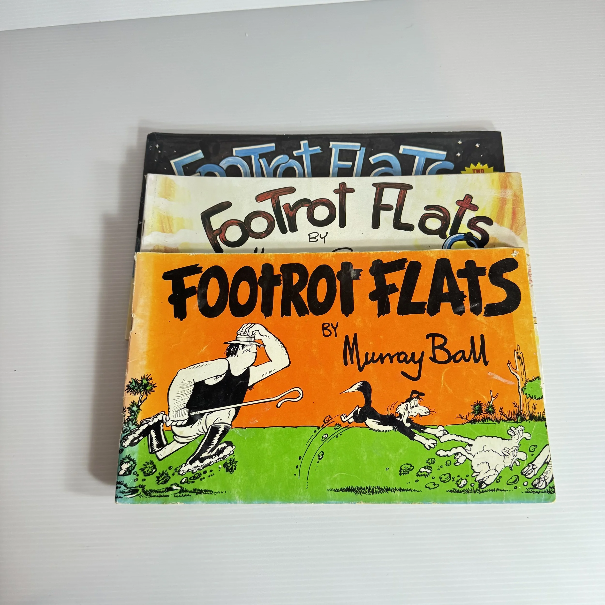 Footrot Flats - Murray Bell Book Bundle x3 Books (Vintage 1980's) (208)