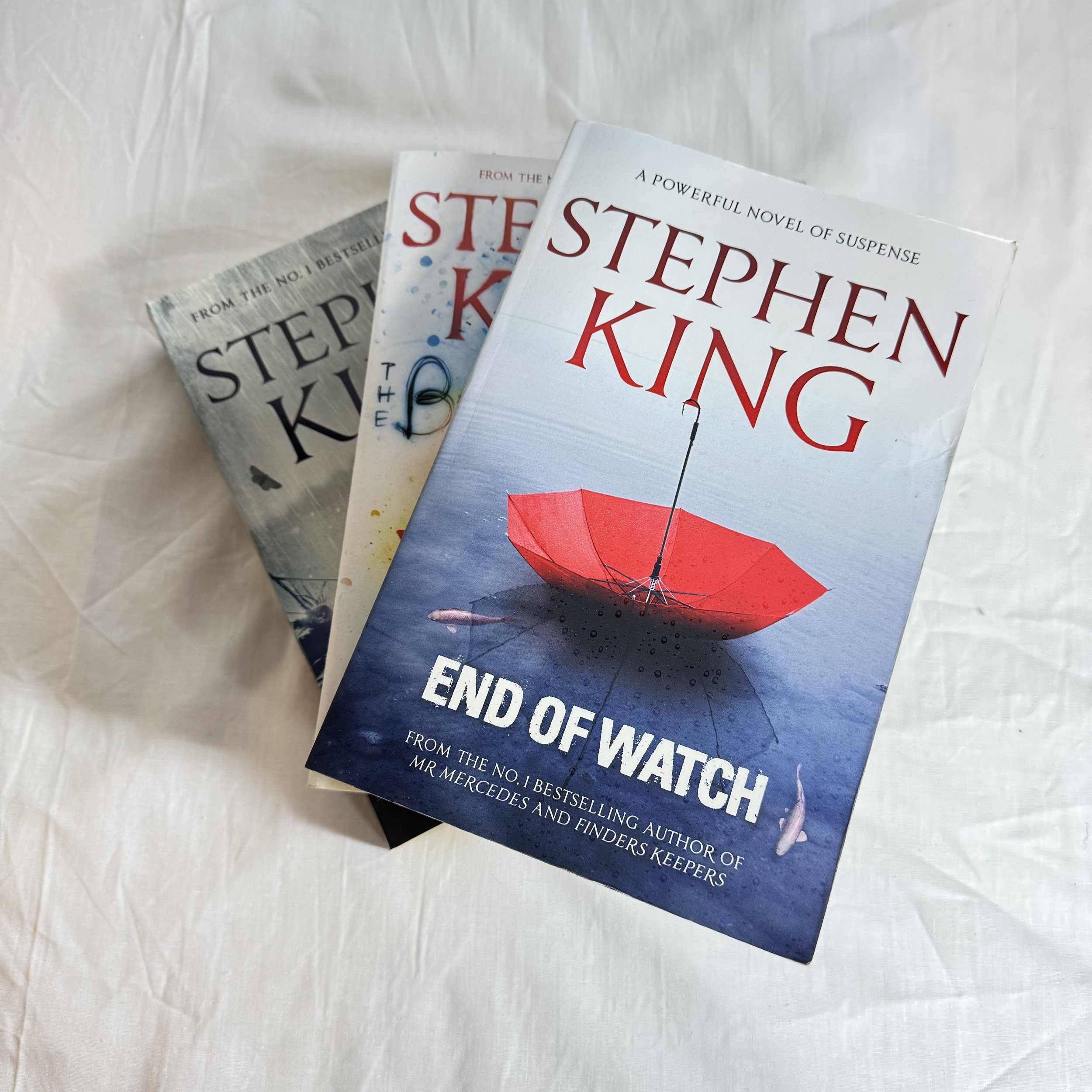 Stephen King Book Bundle x 3 Finders Keepers, End of Watch & The Bazaar of Bad Dreams