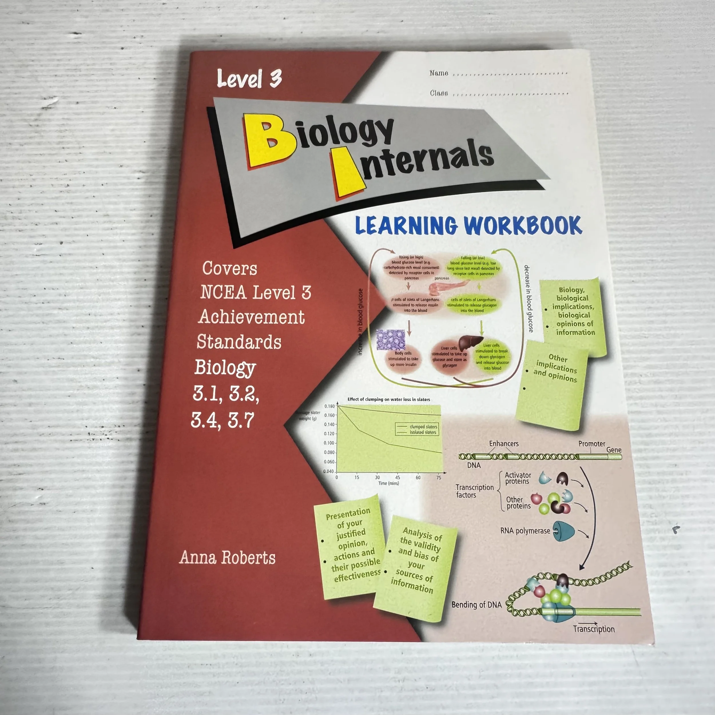 Learning Workbook Level 3 Biology Internals - Anna Roberts