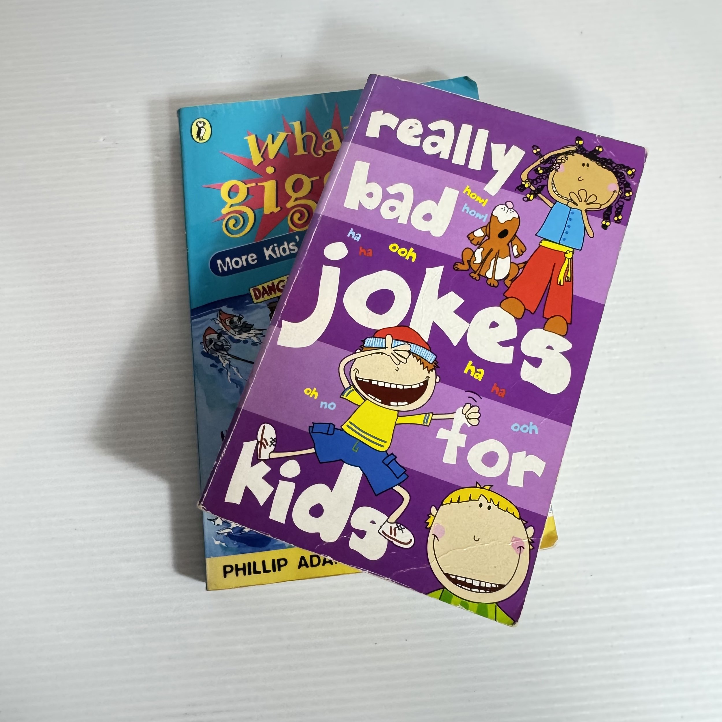 Children's Joke Book Bundle x 2 - What A Giggle and Really Bad Jokes for Kids