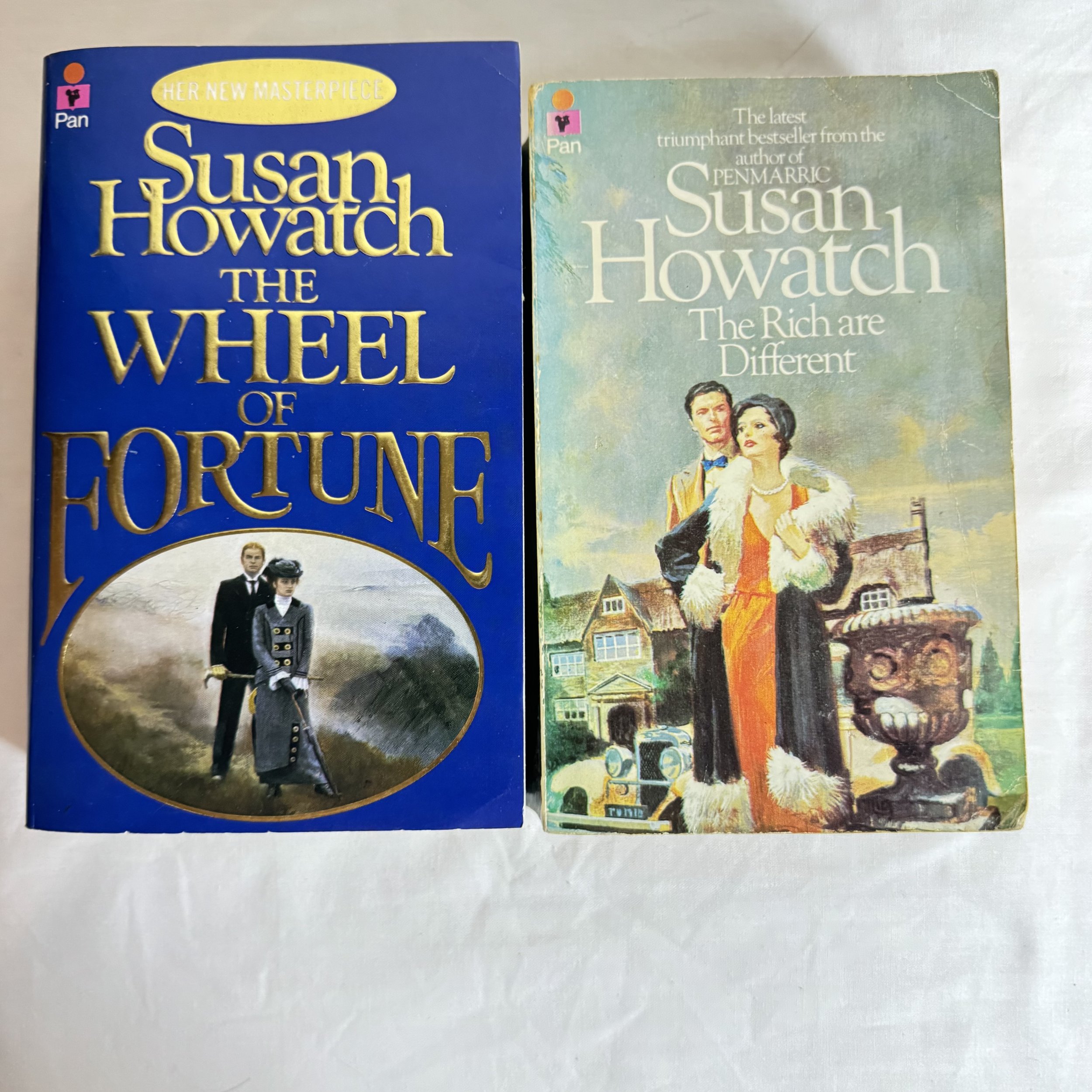Susan Howatch - Book Bundle x 2 The Wheel of Fortune & The Rich Are Different