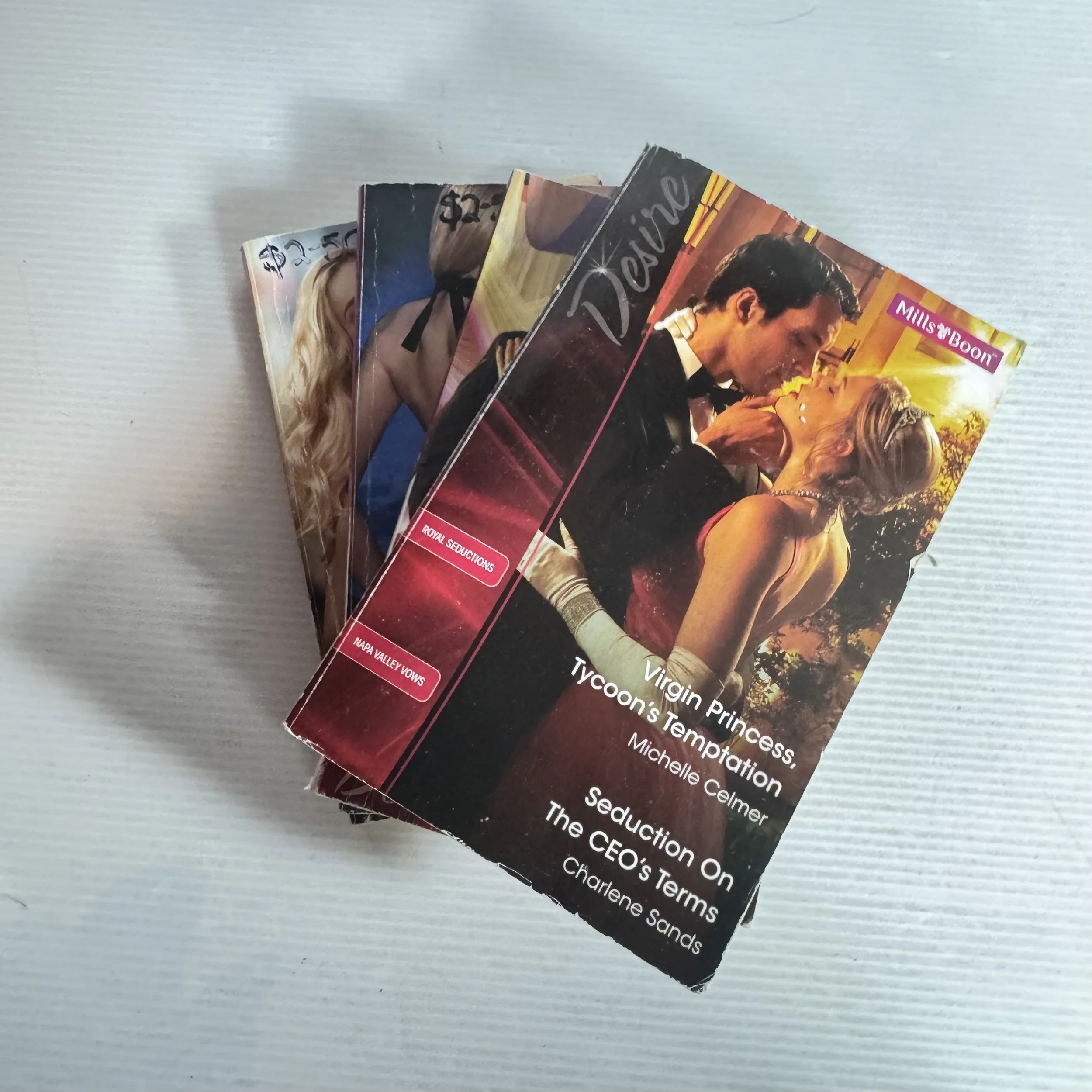 Mills And Boon Book Bundle x 4 Desire Theme Medium Sized Books (318)