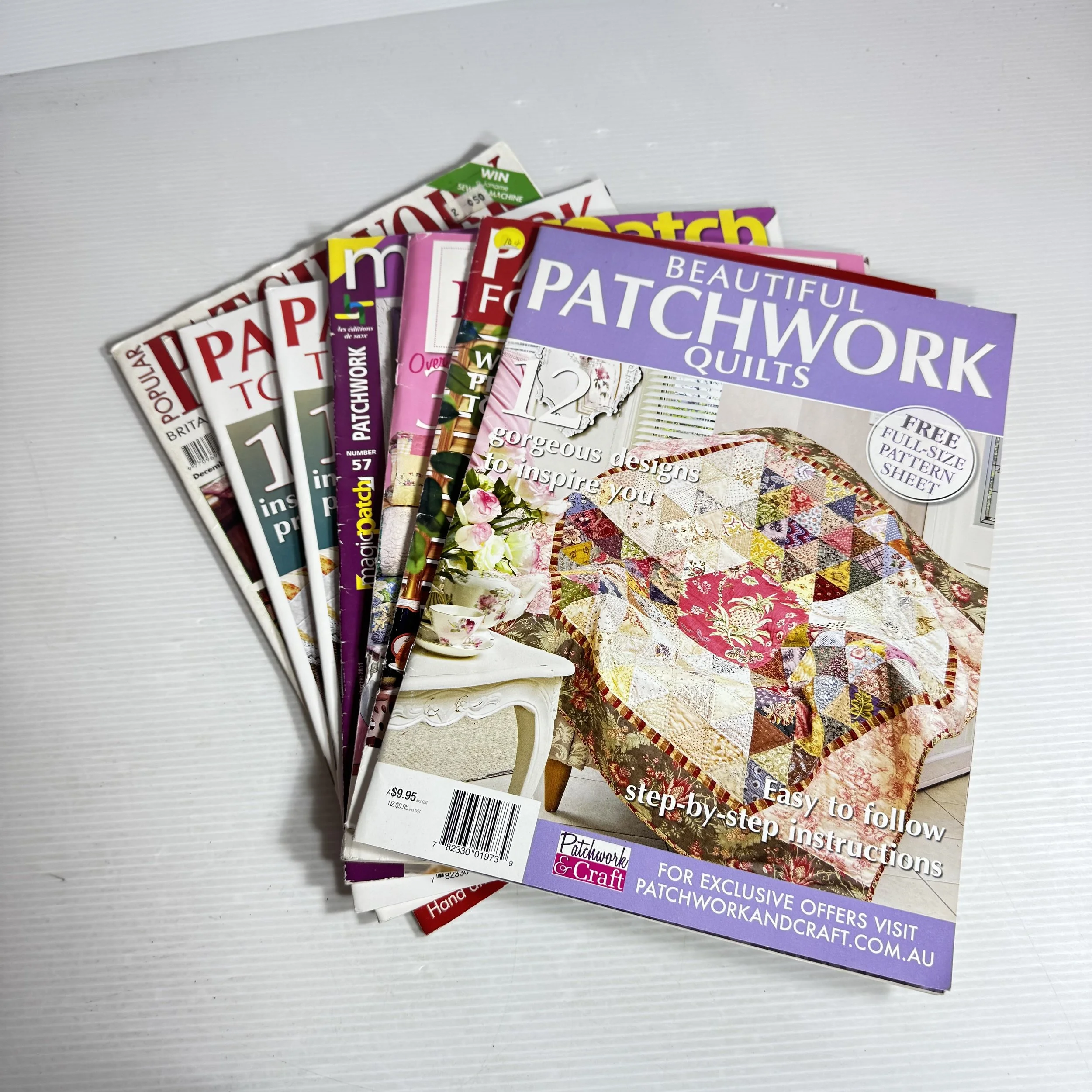 Assorted Patchwork Magazine Bundle x6