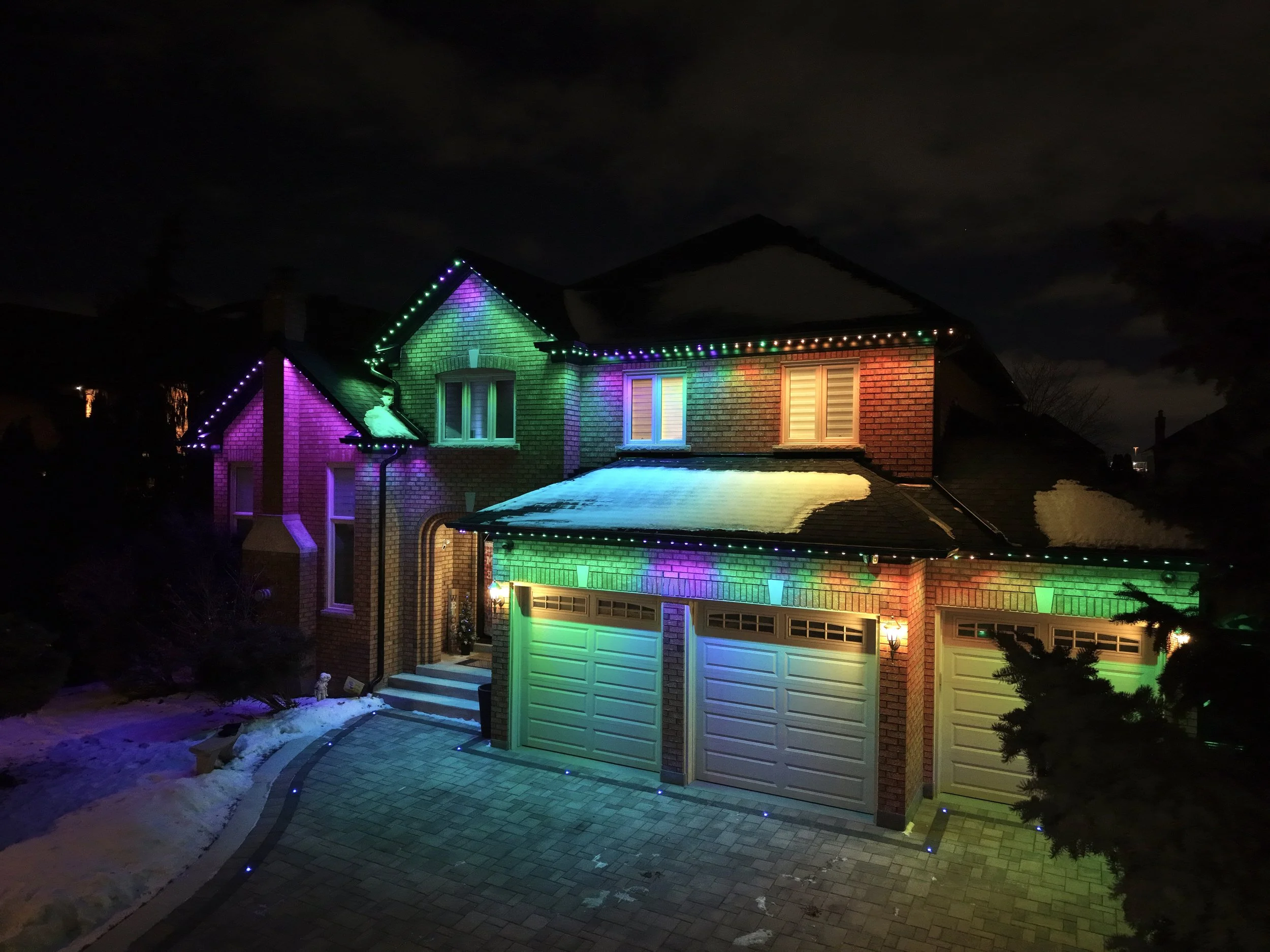 st patrick day preset for permanent led lighting