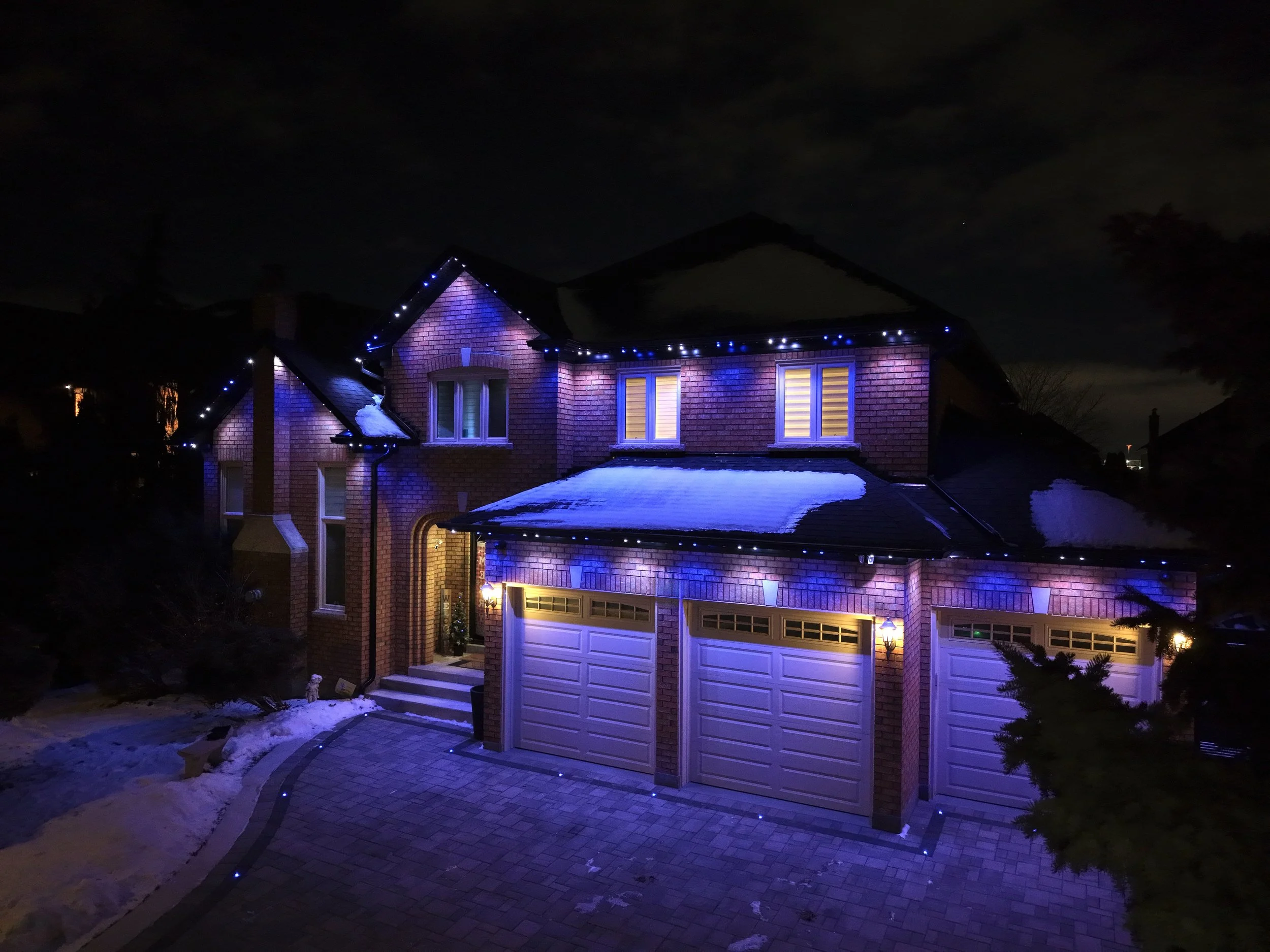 christmas preset for permanent led lighting