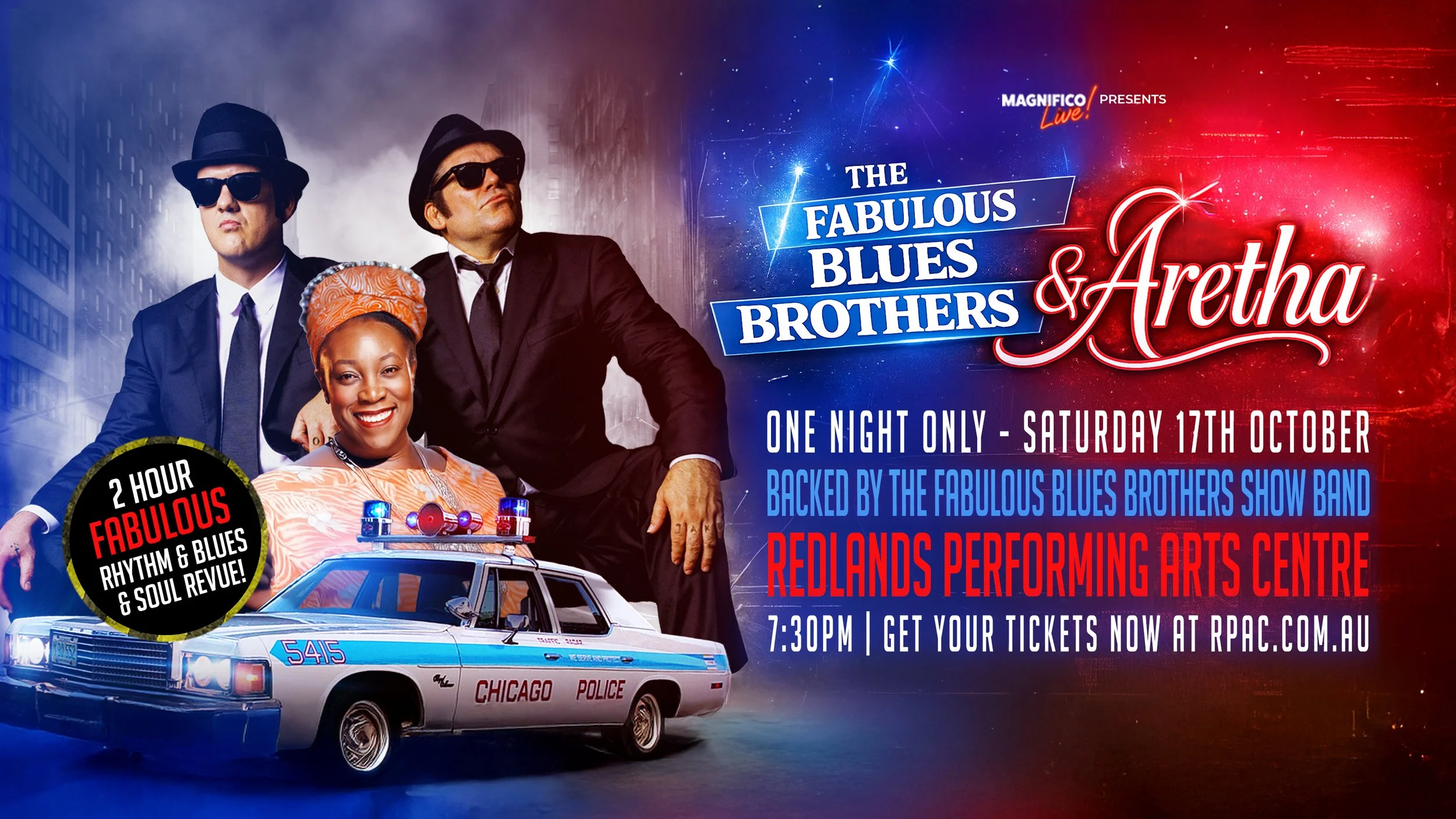 The Fabulous Blues Brothers &amp; Aretha | Redlands