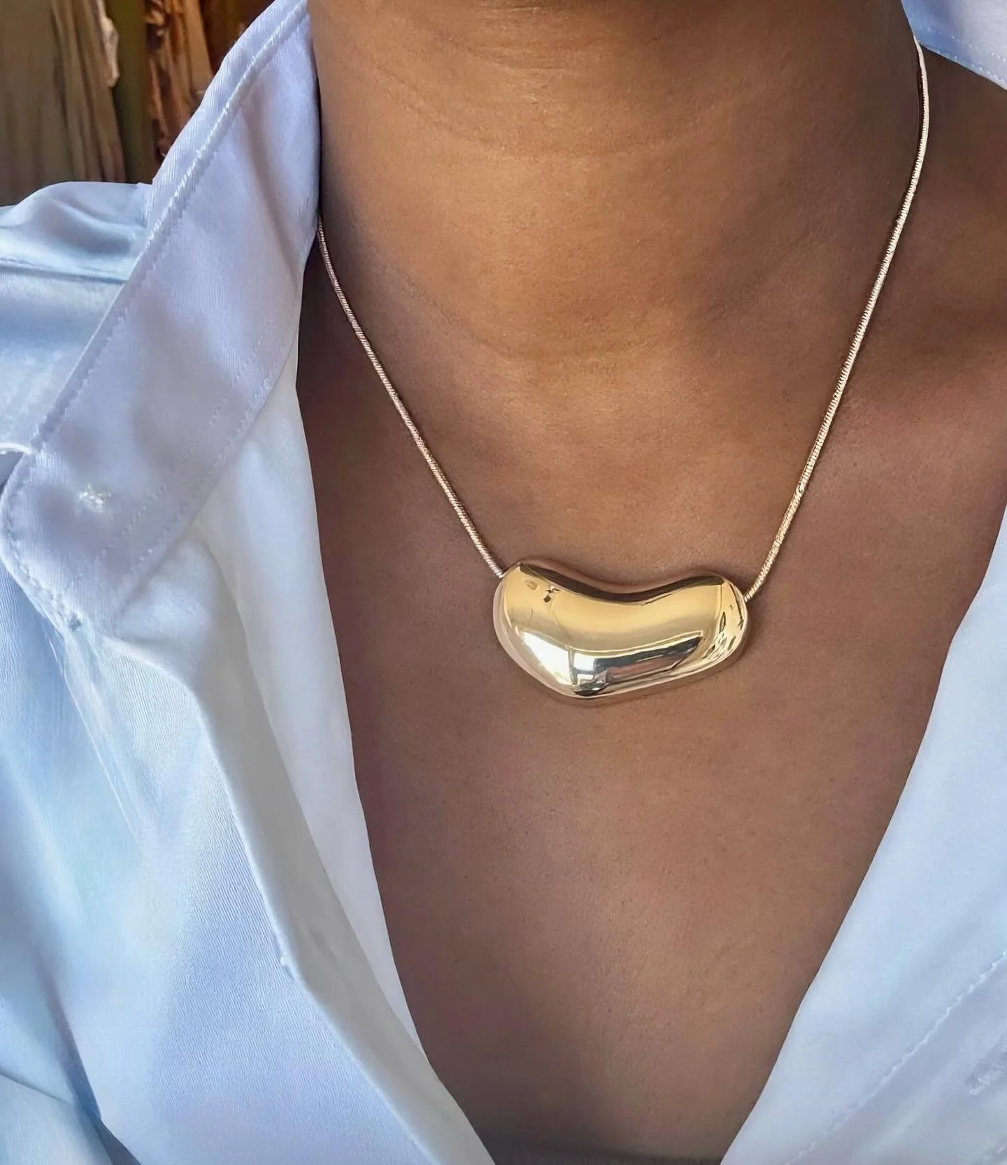 What would August wear?
Something bold. Something gold. 
✨ Golden Pod Necklace✨
#preserveandco #houseofaugust #jewelry #gold #southcarolinaboutique