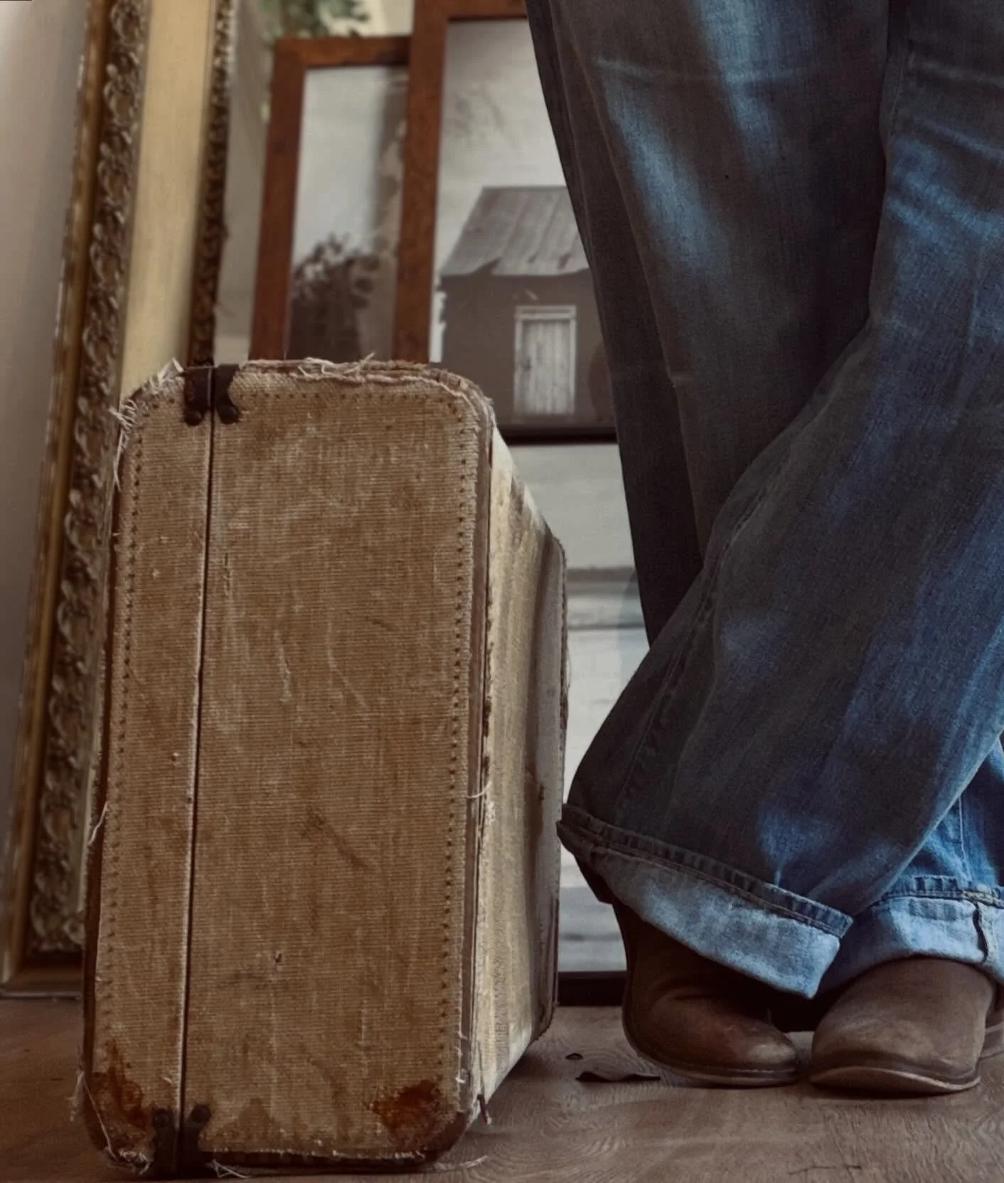 this is my great-grandmother&rsquo;s suitcase.
and her house in the background &mdash; the one where i found the preserve jar.
that&rsquo;s where preserve &amp; co. began.

meeting street &mdash; thank you.
main street this spring.