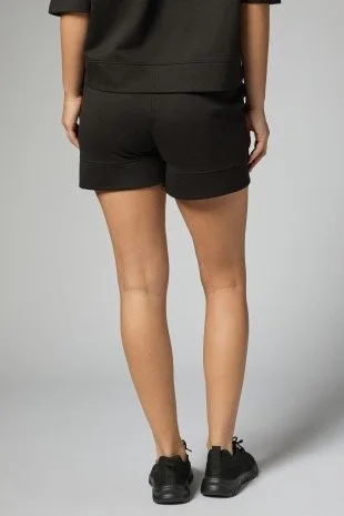 Essential Black Cotton Shorts