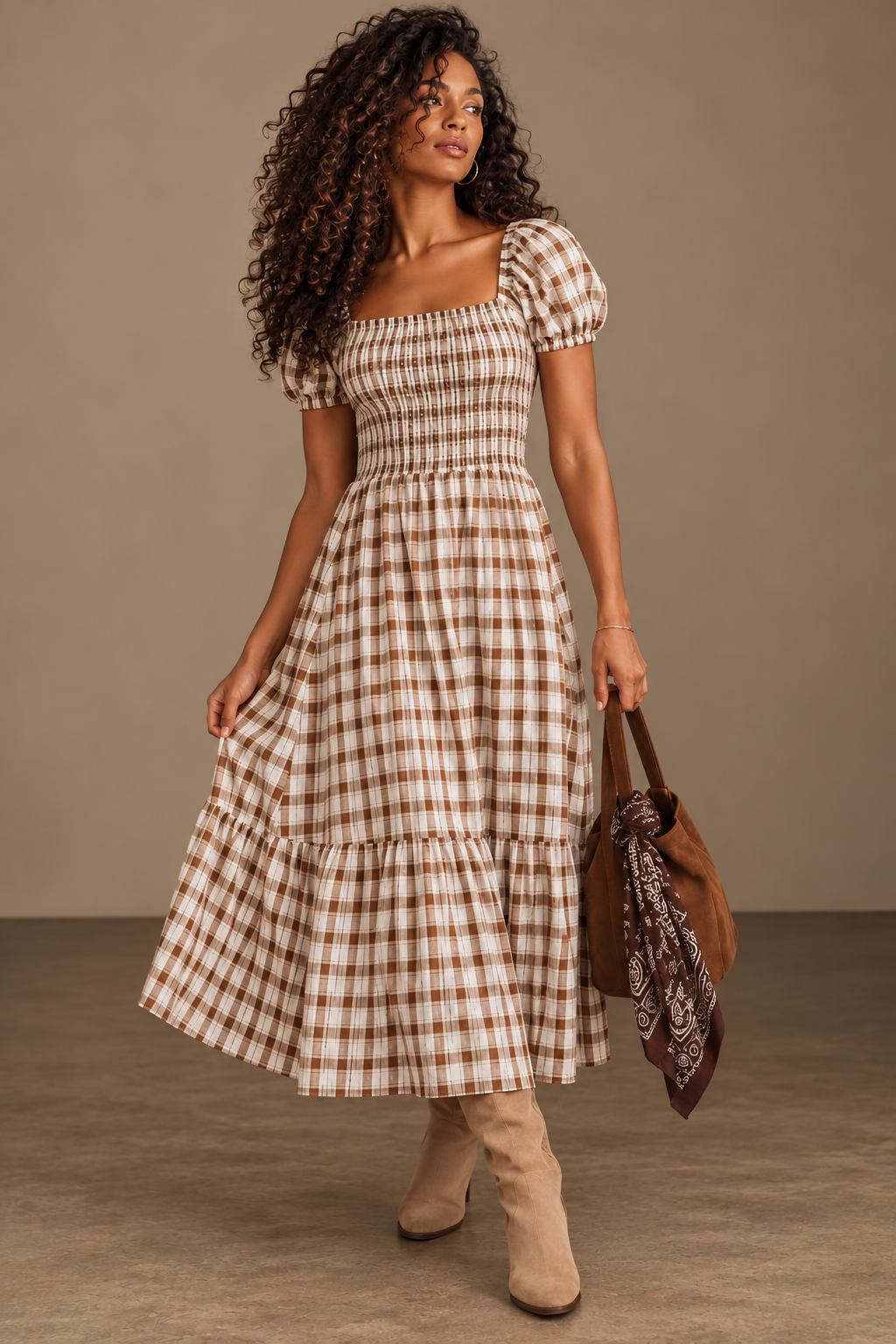 The Sunday Plaid Dress