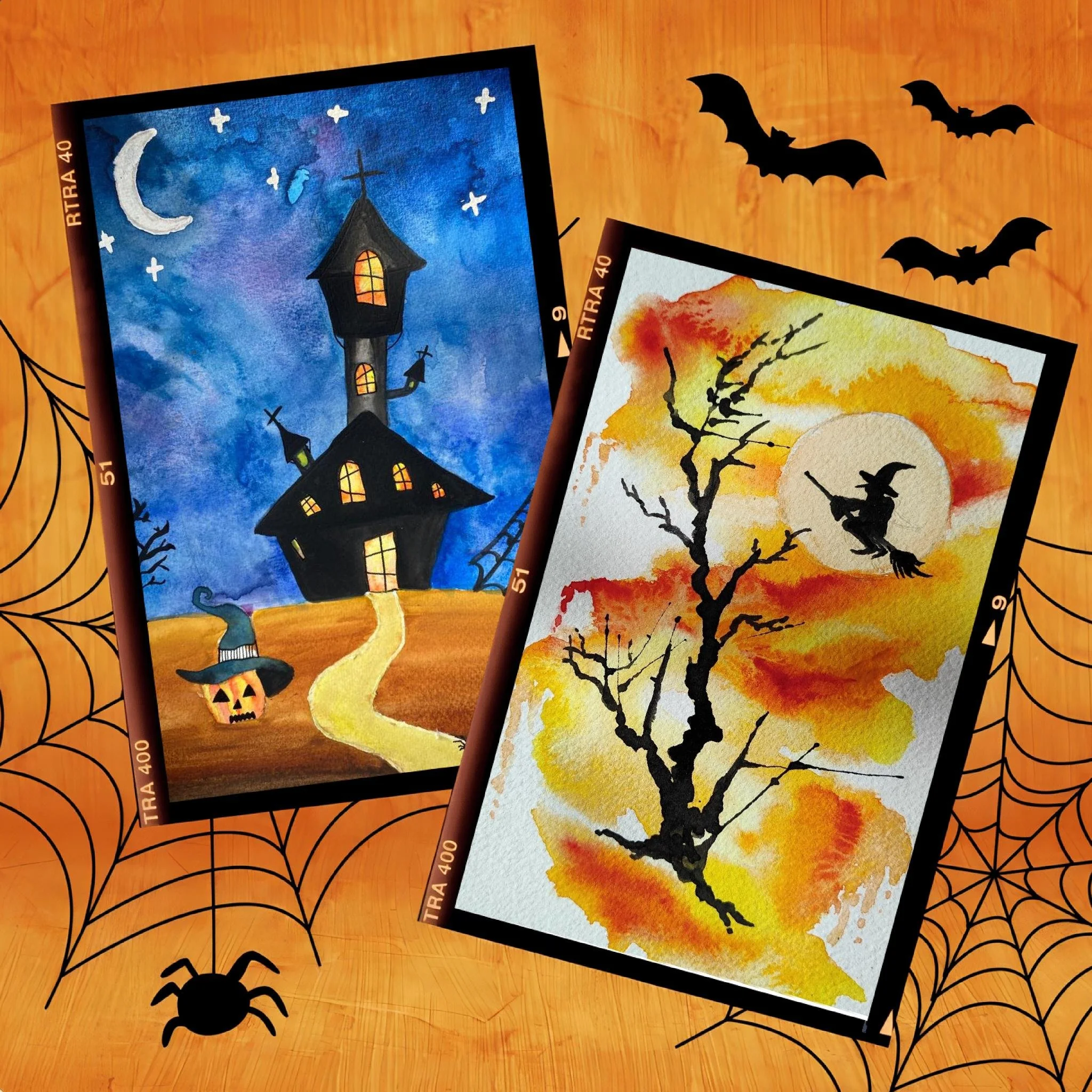 Spooky Splashes: Kids Halloween Watercolor Workshop