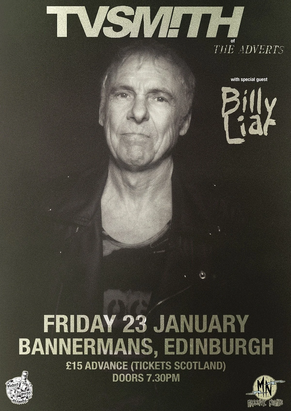 TV SMITH & Billy Liar @ Bannermans Edinburgh 