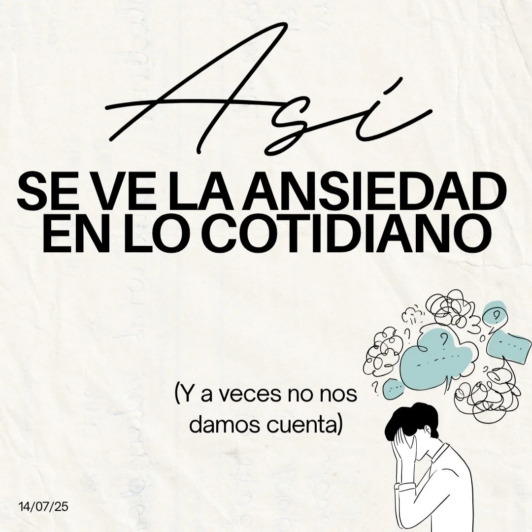 ❤️&zwj;🩹&iquest;Sab&iacute;as que la ansiedad no siempre se muestra como un ataque de p&aacute;nico?
A veces se disfraza de procrastinaci&oacute;n, cansancio o necesidad de control.

✨ La ansiedad puede aparecer en lo cotidiano, y no siempre somos c
