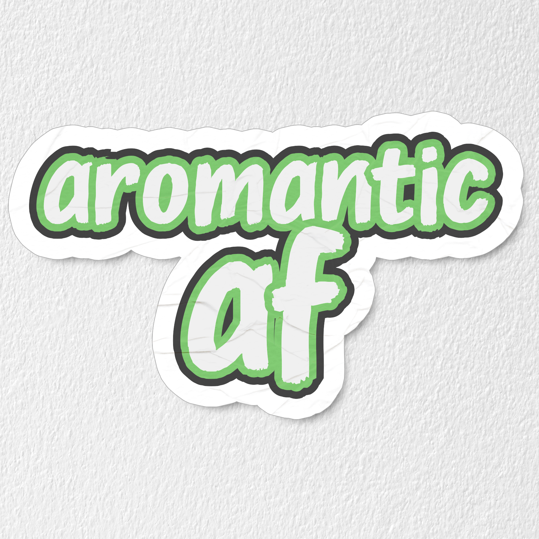 Aromantic AF Sticker