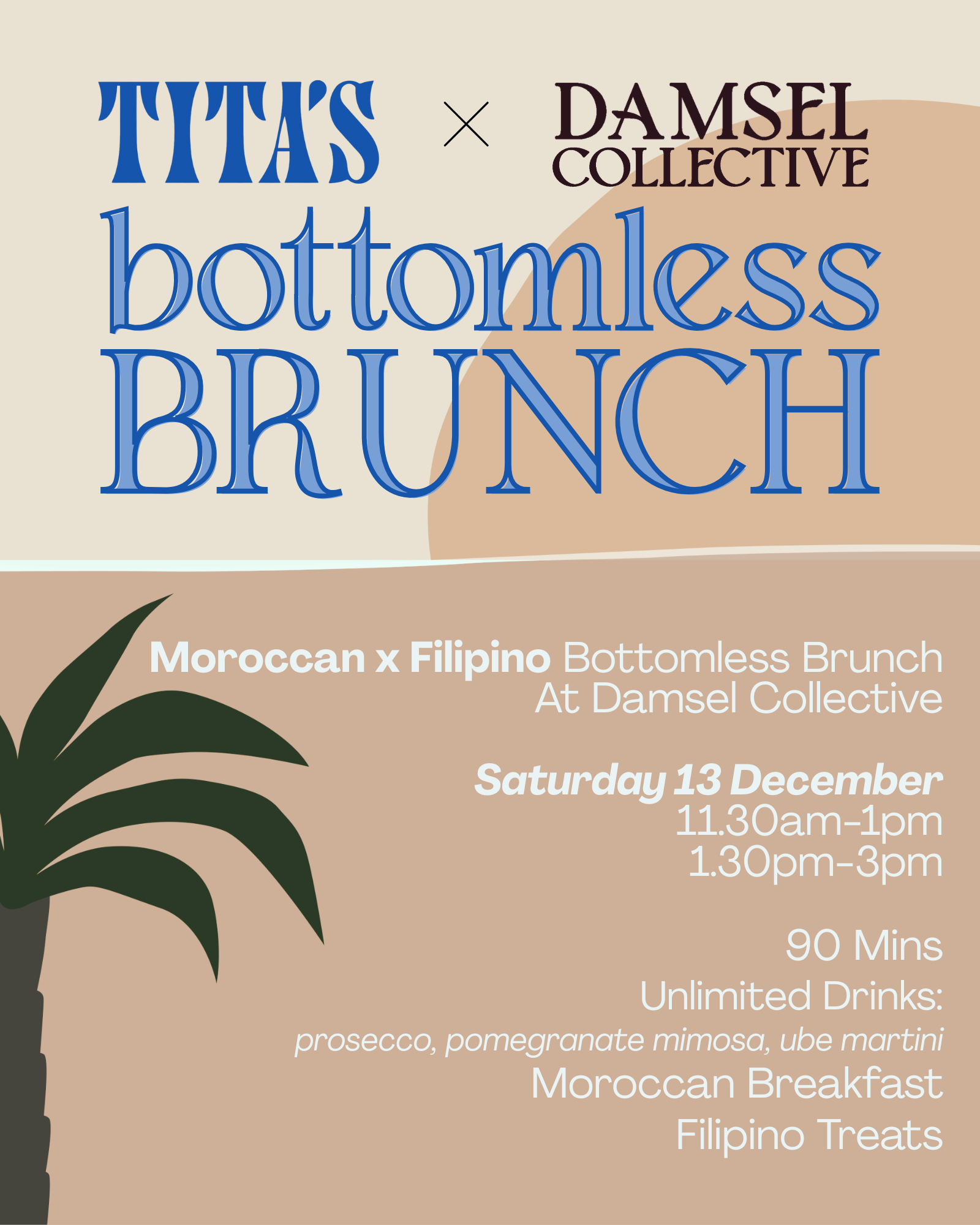 💙 TITA’S x Damsel Collective Bottomless Brunch 