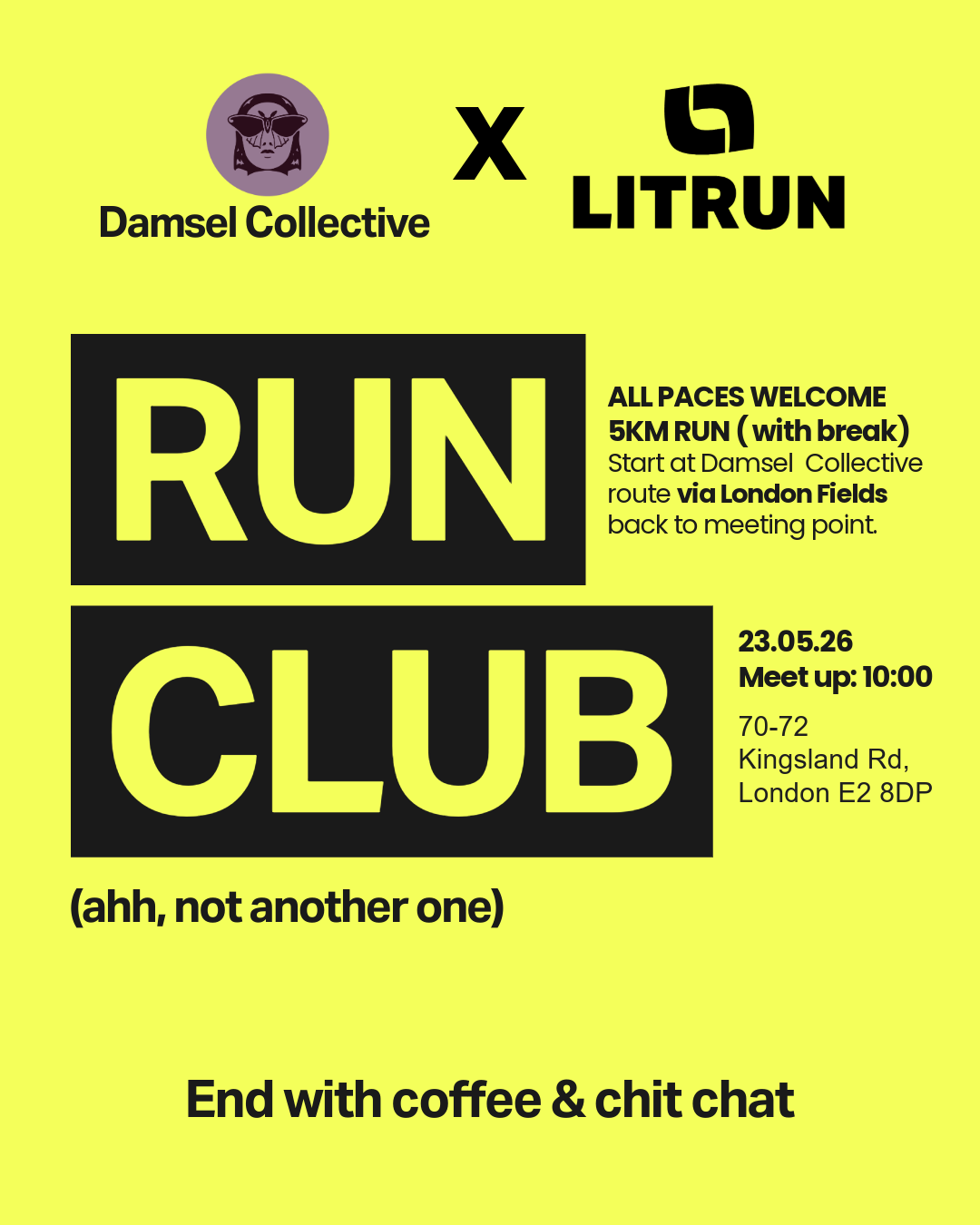 LIT RUN x Damsel running club