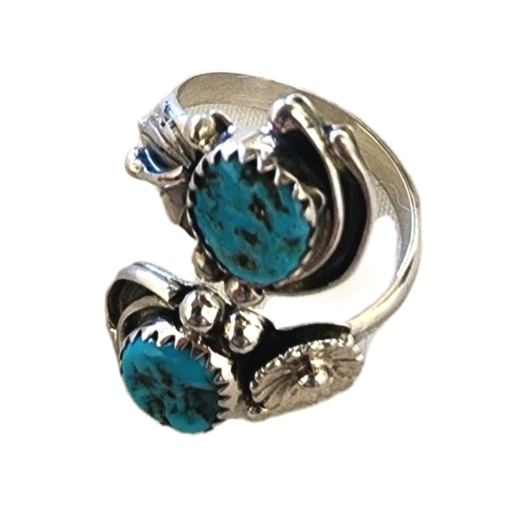Navajo+John+Delvin+Signed+Vintage+SS+Kingman+Turq+Ring.+-+3+jpg.jpg