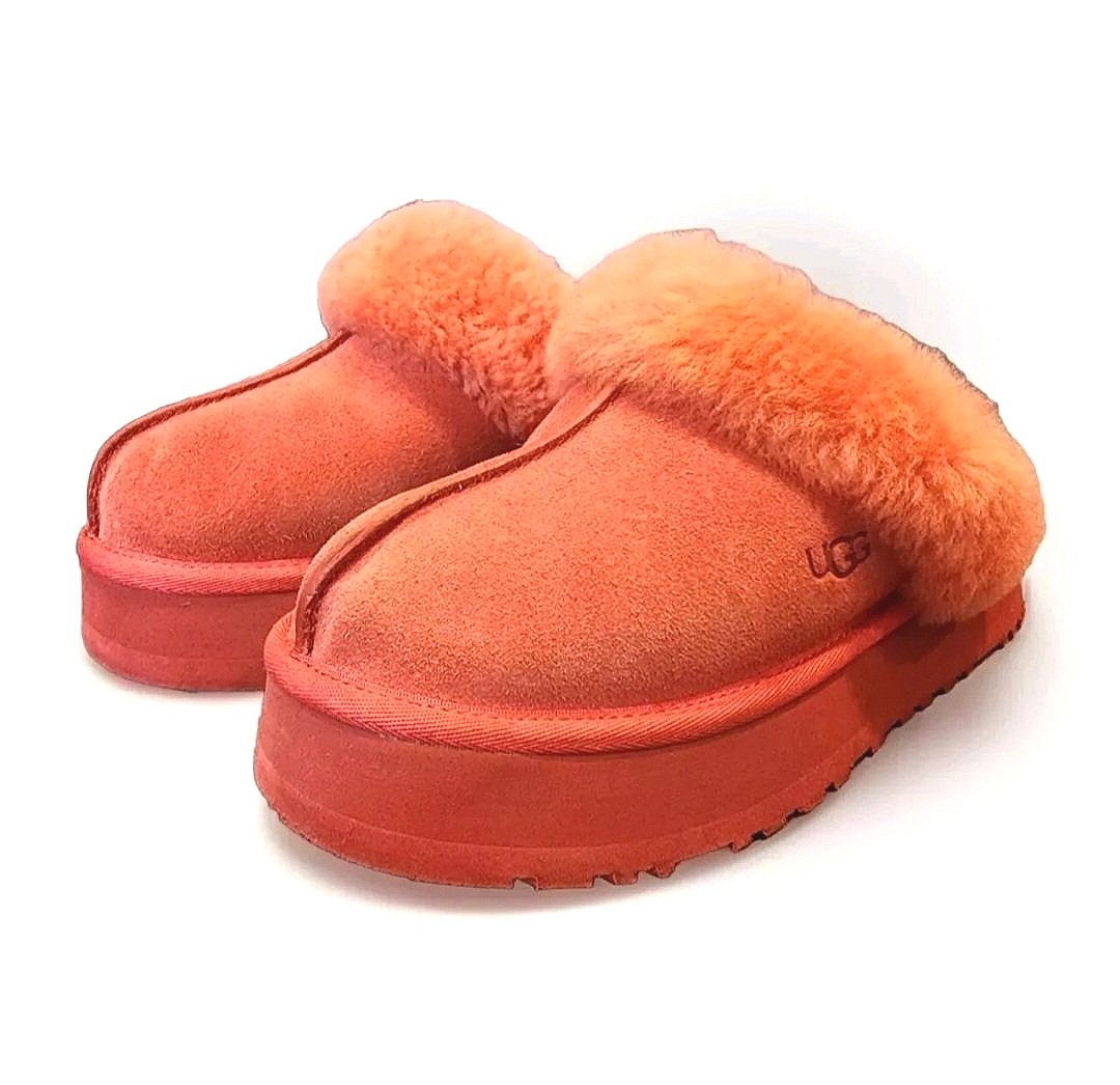 UGGS+DISQUETTE+SAMBA+RED+SUEDE++SHEEPSKIN+PLATFORM+SLIPPERS%2C+US+6_+6..jpg