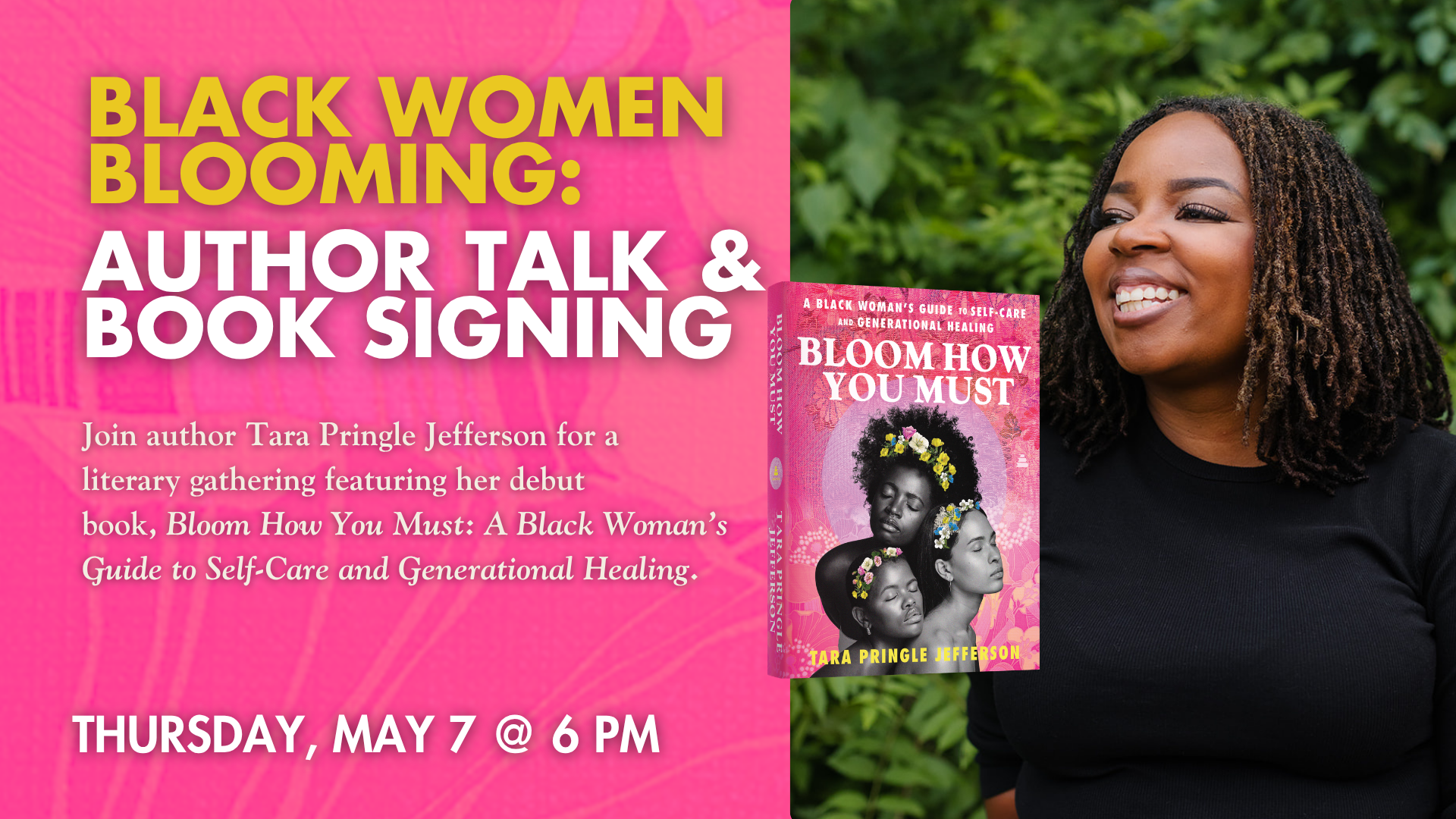 "Bloom How You Must": Black Women and Mental Health with Author Tara Pringle Jefferson