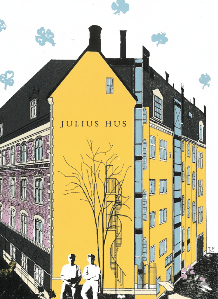 Julmarknad i entrén på Bondegatan 21a