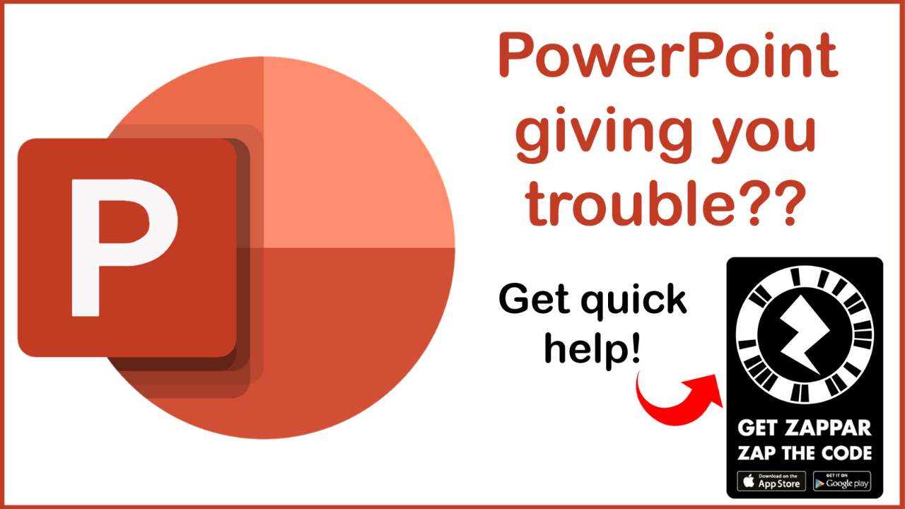 PowerPoint Crash Widget - Augmented Reality Job Aid