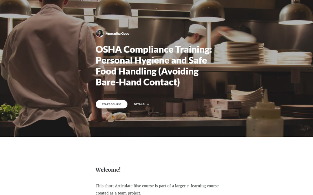 OSHA Compliance Training - Articulate Rise Course