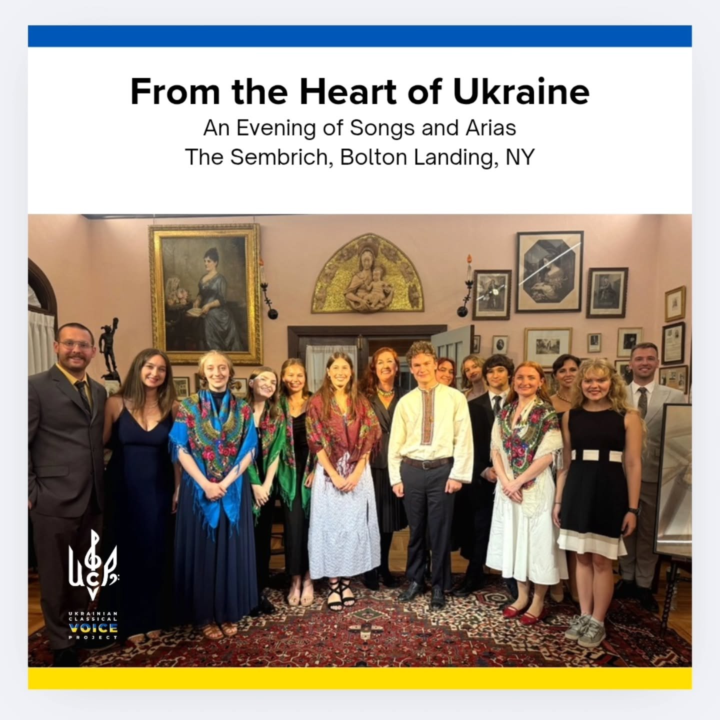 Our hearts are still glowing after a very special evening&nbsp;&ldquo;From The Heart of Ukraine&rdquo;&nbsp;at The Sembrich! 🎭🎶✨️✨️✨️ @thesembrich

We extend our deepest gratitude to all the extraordinary artists who lent their voices to this movin