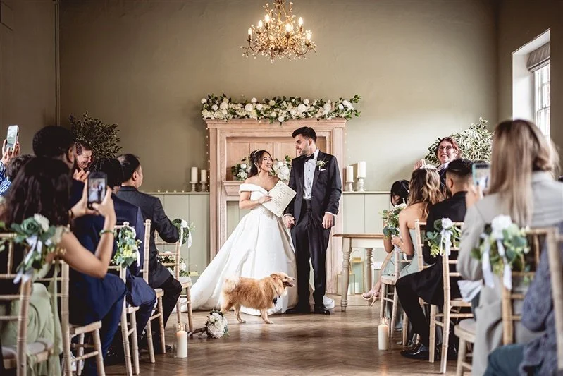 Bride and Groom at The Secret Garden - Ashford - Kent