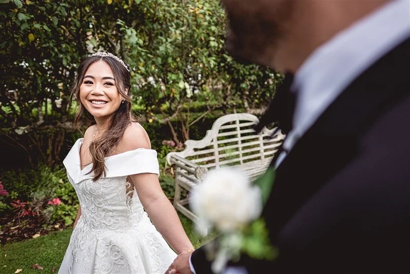 Bride & Groom at The Secret Garden - Ashford - Kent