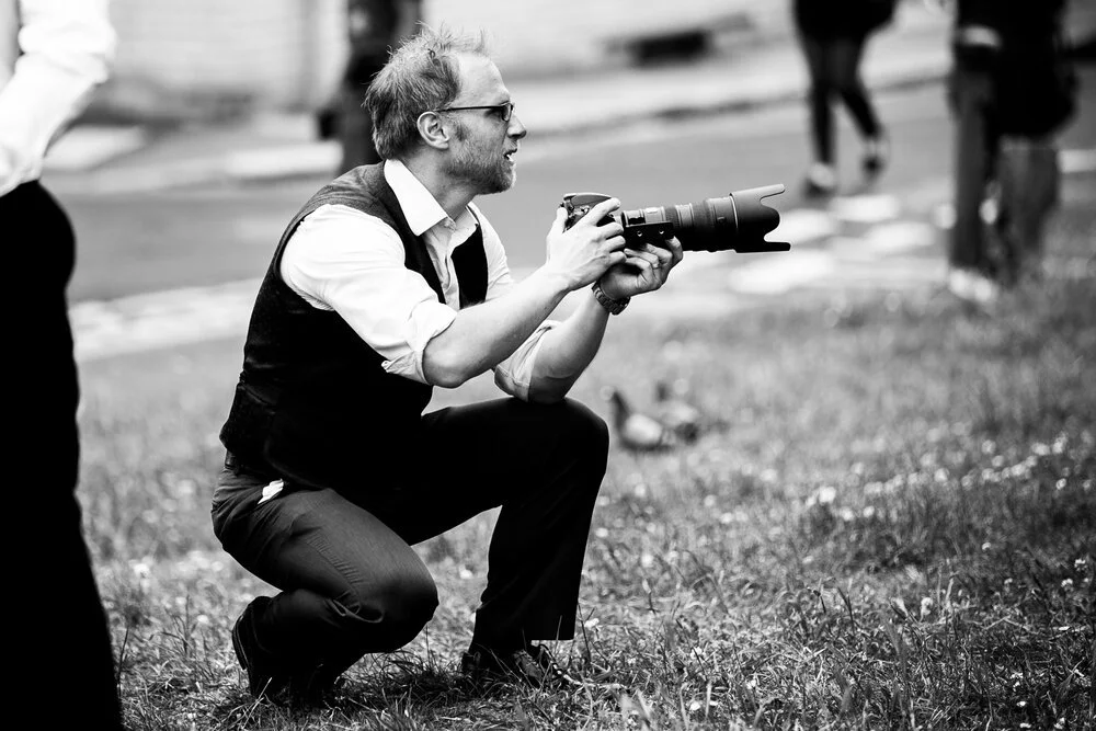 Matt Rock working at a Sikh wedding