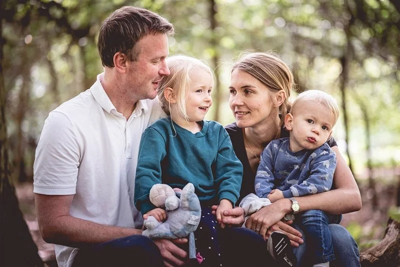 Family portrait during a photoshoot in Sevenoaks, Kent