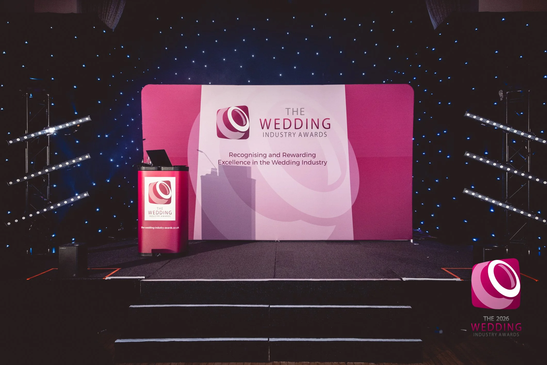 The Main Stage at The Wedding Industry Awards at The Adelphi Hotel, Liverpool