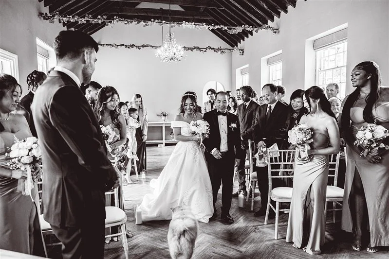 Bride and Groom at The Secret Garden - Ashford - Kent