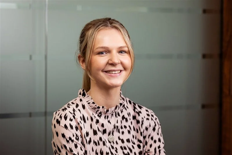 White woman wearing a n animal print blouse -  London Portrait Photographer Matt Rock