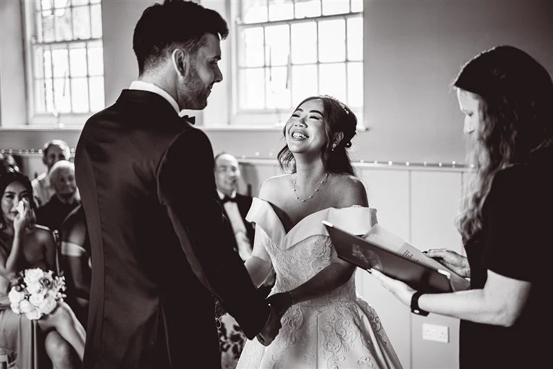 Bride and Groom at The Secret Garden - Ashford - Kent