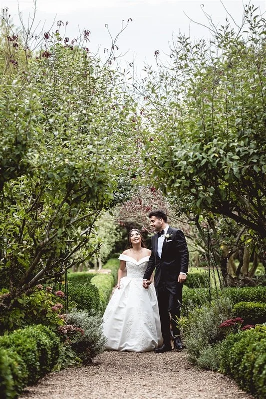 Bride and Groom at The Secret Garden - Ashford - Kent
