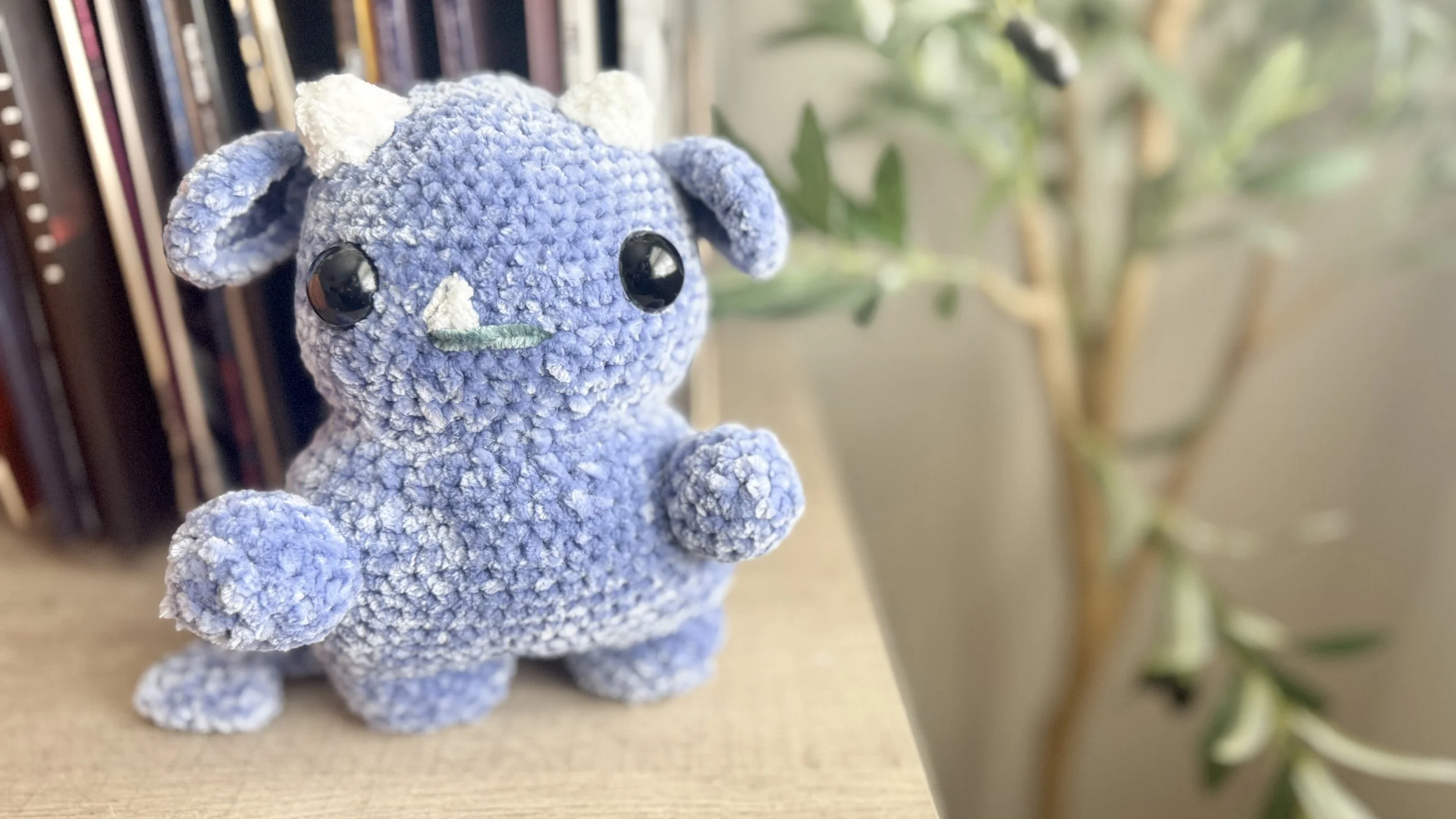 Chubby Devil Monster Crochet Stuffed Animal