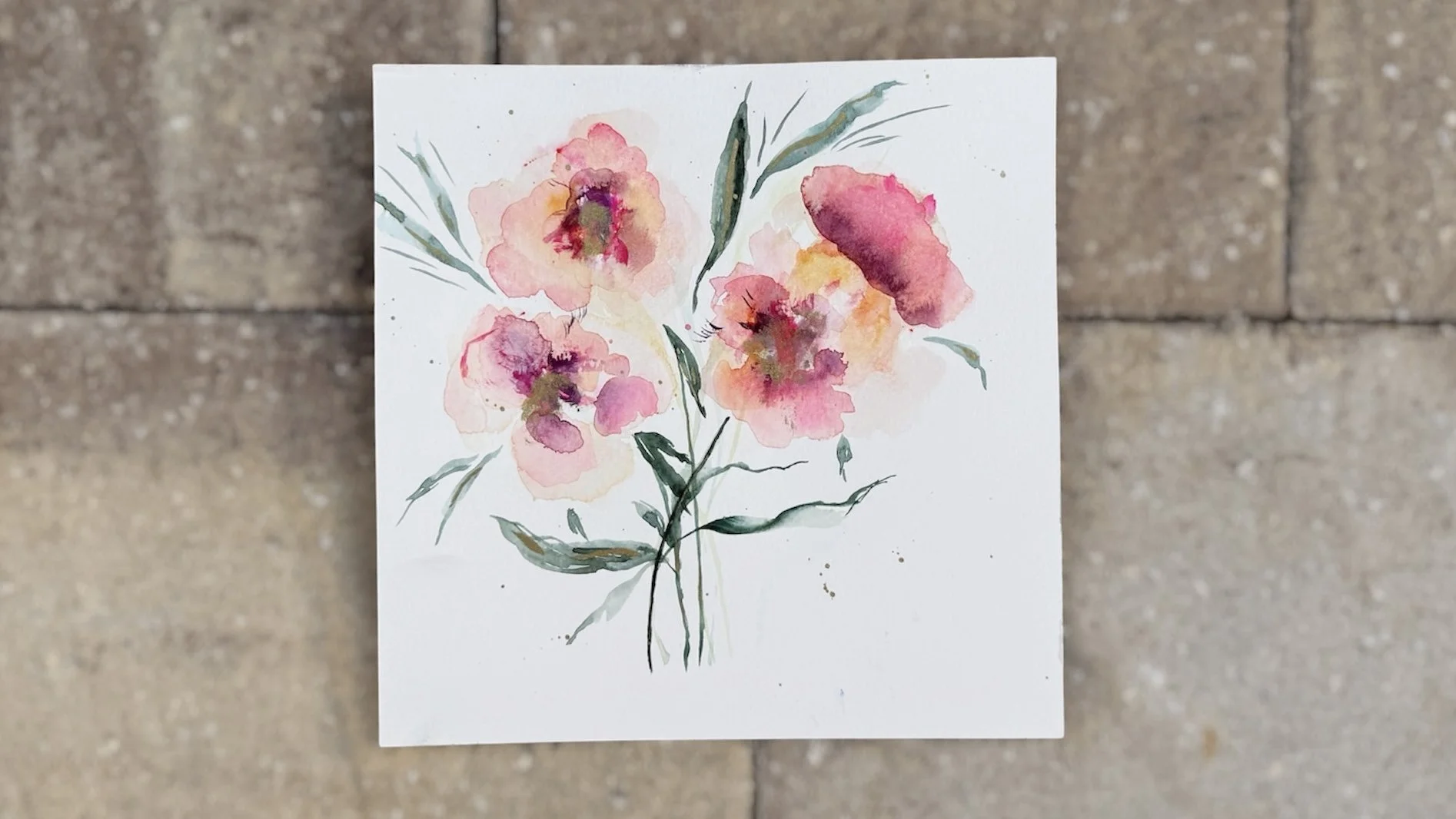 Loose Spring Floral Watercolors TikTok LIVE 08 Replay