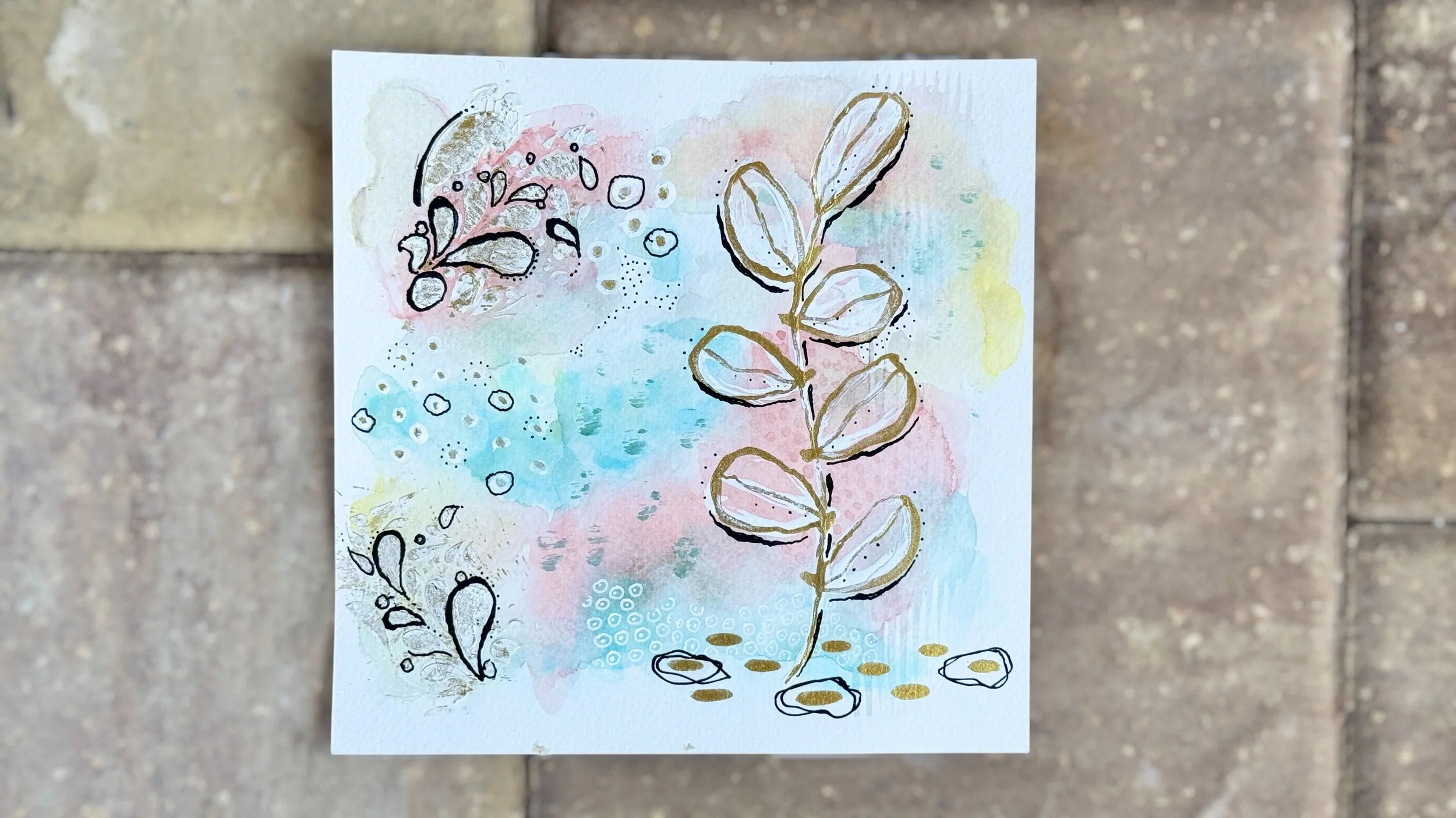 “Wintery Kiss of Spring Abstract Botanical Tiktok Live 14 Replay