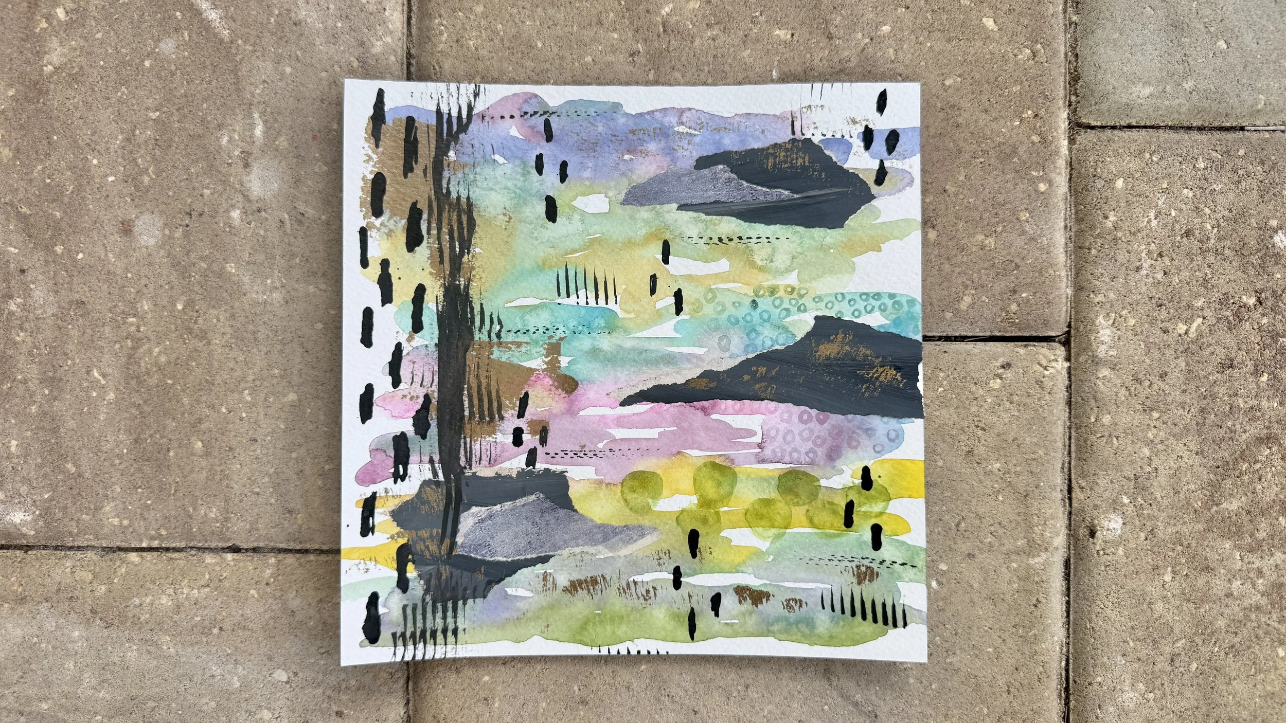 Mixed Media Collage Spring Storms TikTok LIVE 35