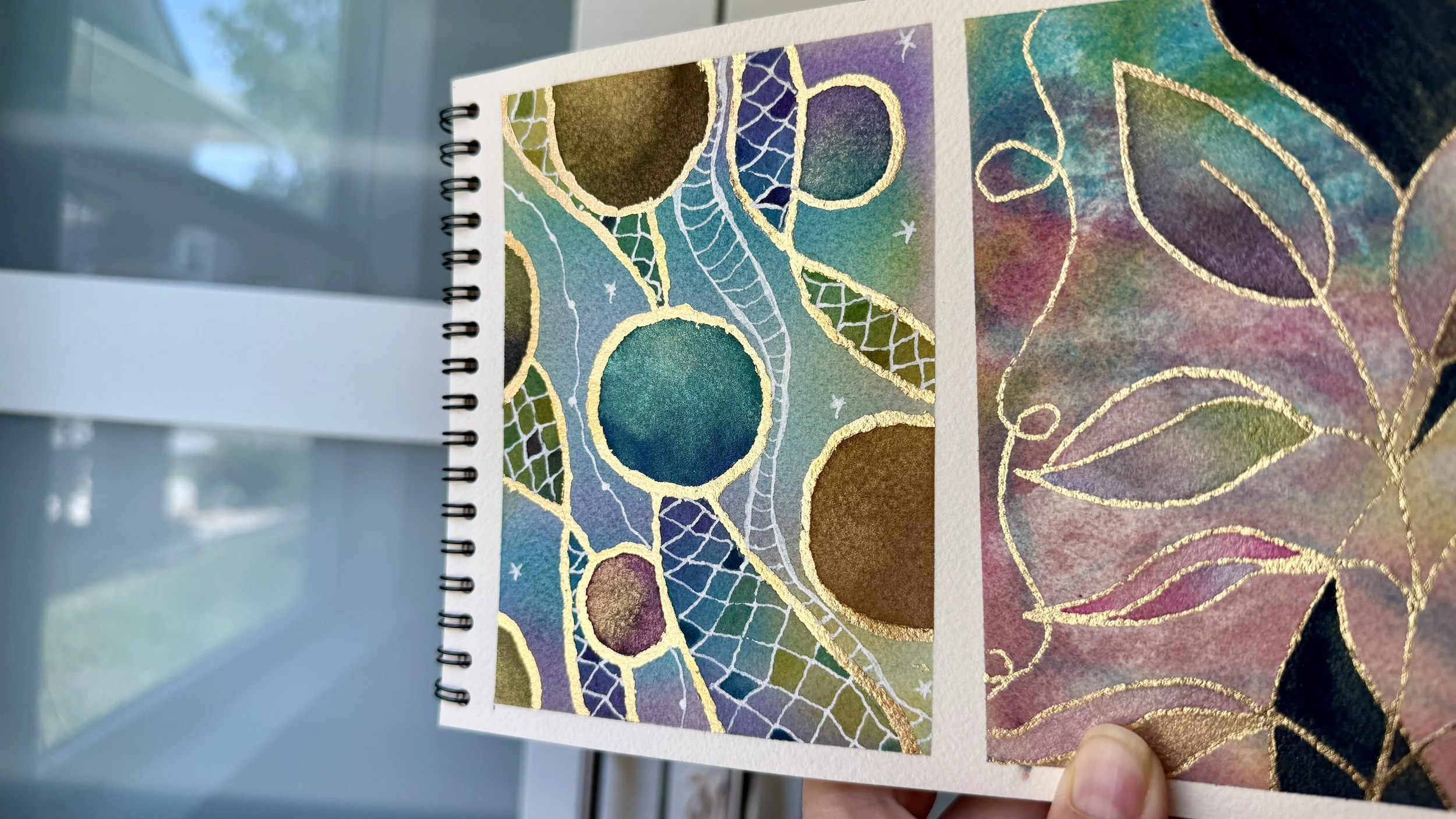 "Painting of the Spheres" Abstract Watercolor Mixed Media TikTok LIVE 38 Replay