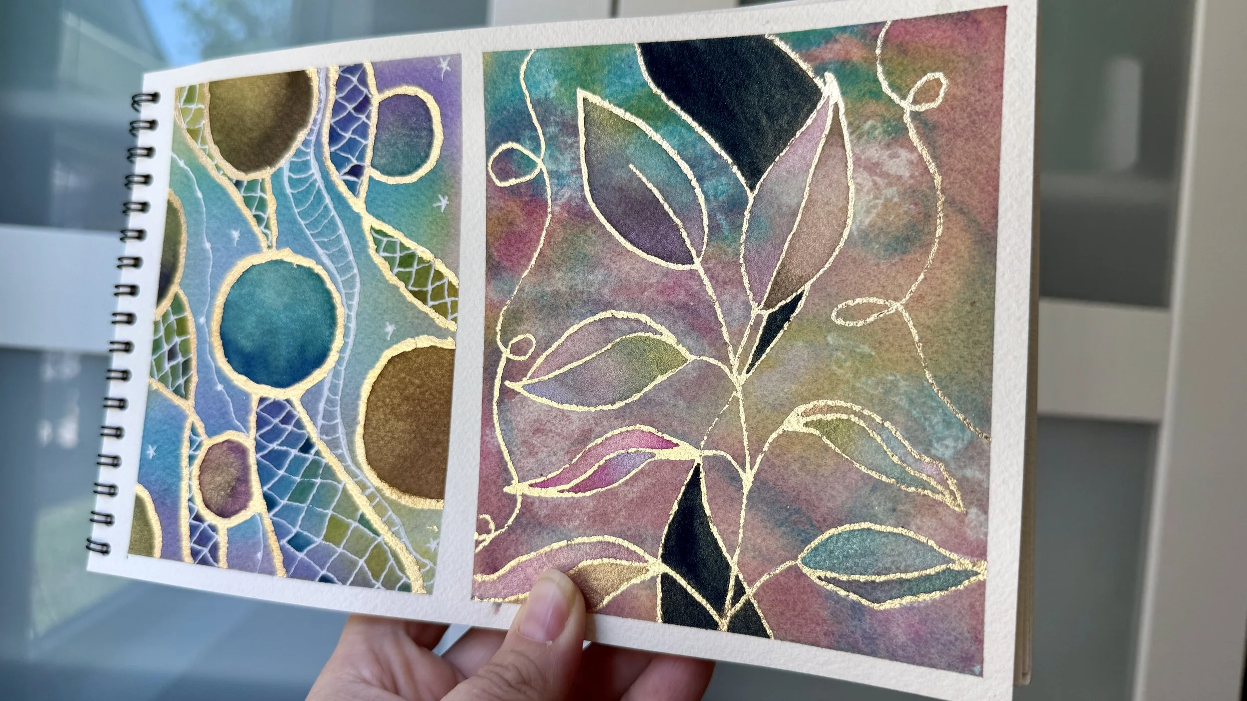 "It's a Beautiful Day" Fine Line Foiling Botanical Watercolor TikTok LIVE 39 Replay