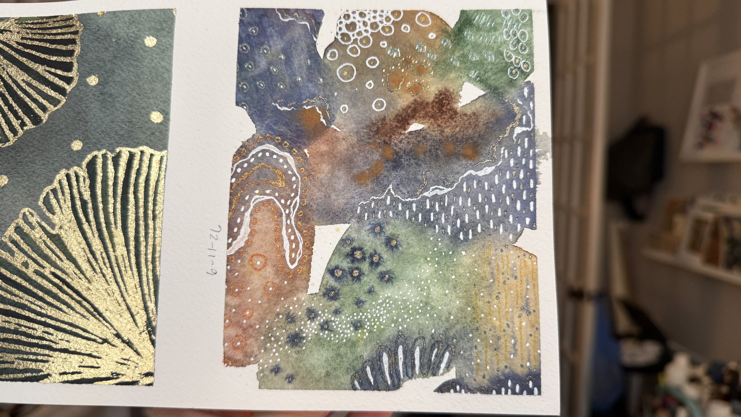 "Remembering Sedona" Mixed Media Glitter Gel Pens Watercolor TikTok LIVE 43 Replay