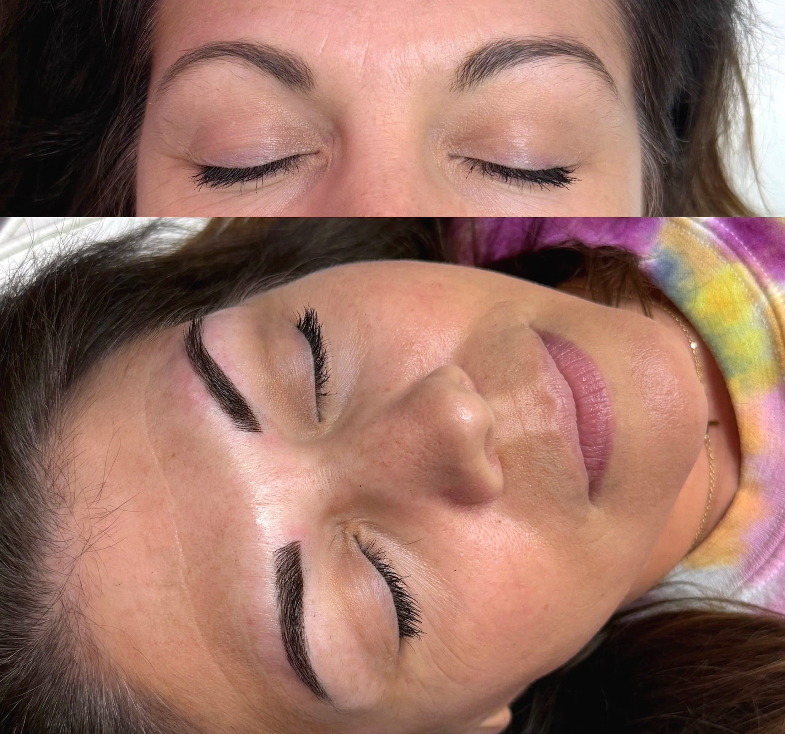 microblading results for darker hair