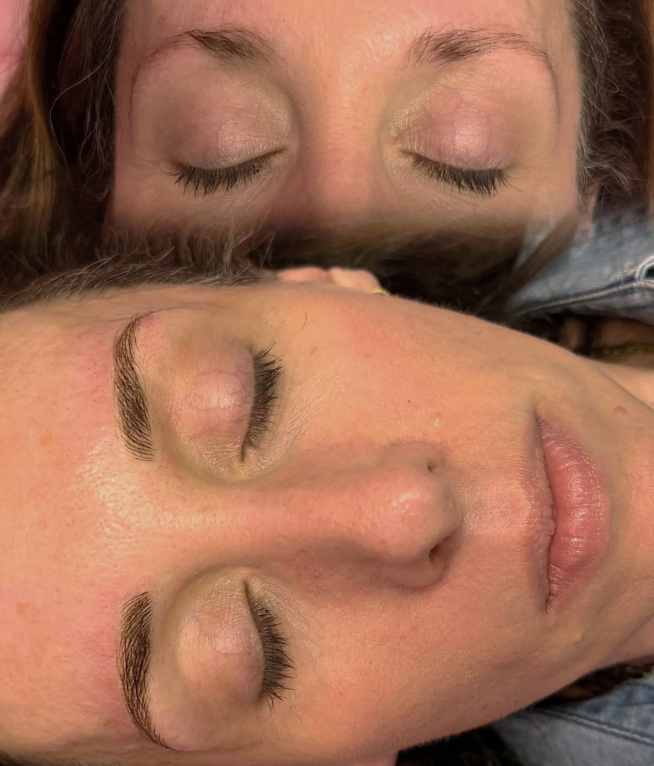 natural microblading for light brown hair