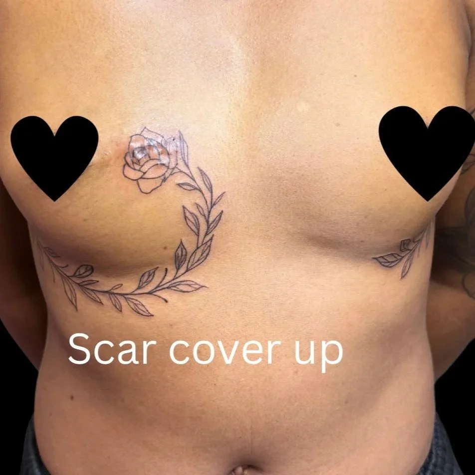 breast scar tattoo cover up